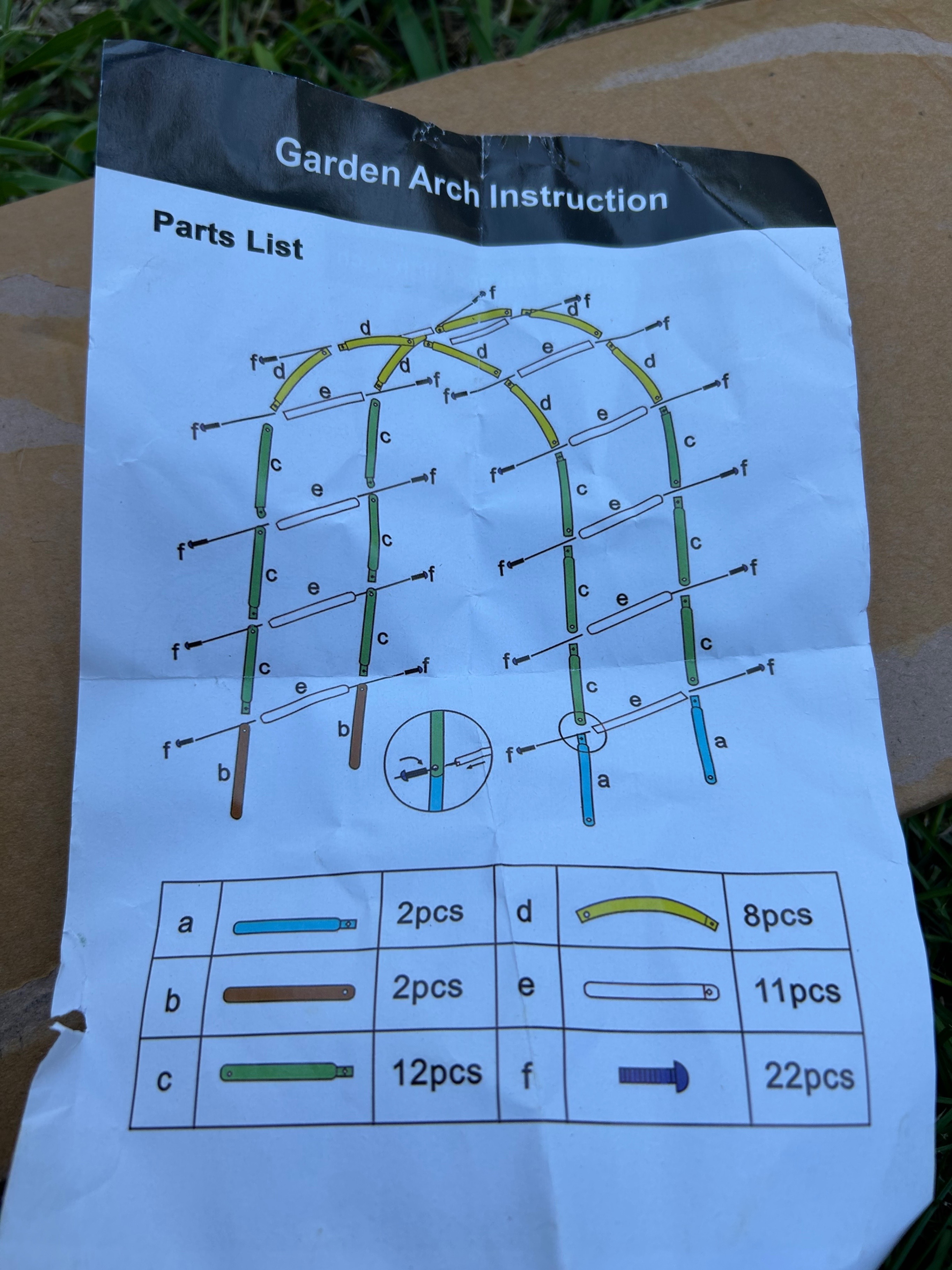 Green Metal Garden Arch