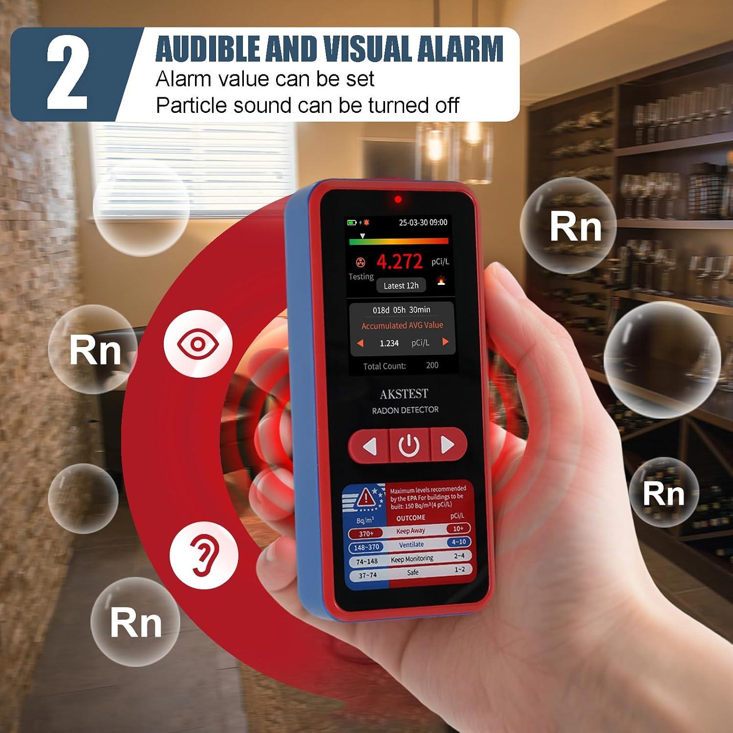 RM-60 Radon Detector with TFT Color Display - photo 5