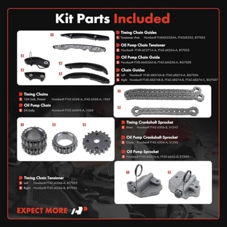Timing Chain Kit W/Tension, Sprocket & Guide DOHC, 6Cyl 2.7 3.0 - photo 2