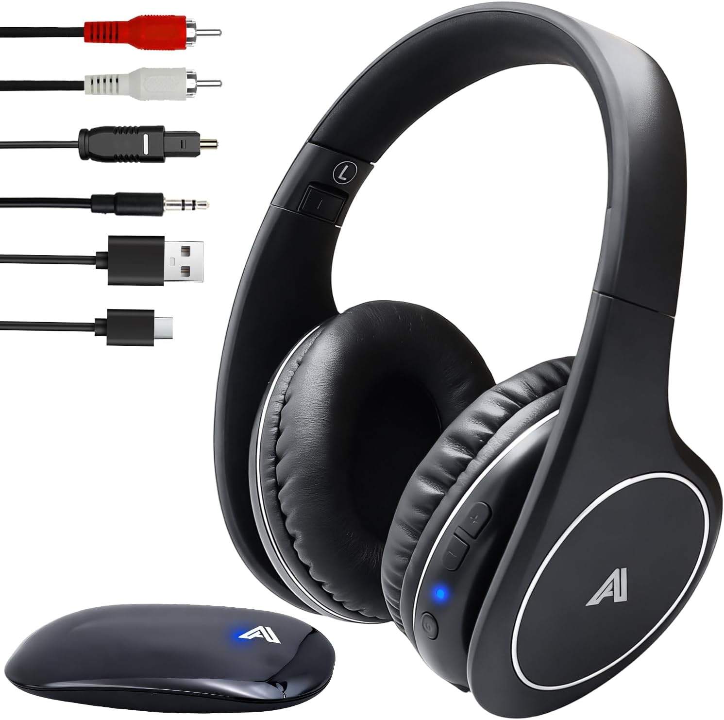 Wireless TV Headphones for Seniors & Hearing Impaired