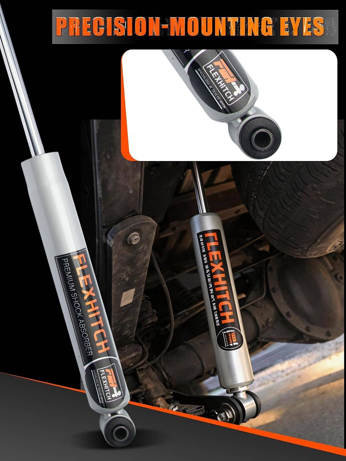 Rear Shocks for 2009-2026 Ford F-150, 0-3.5" Lift, Pair - photo 3