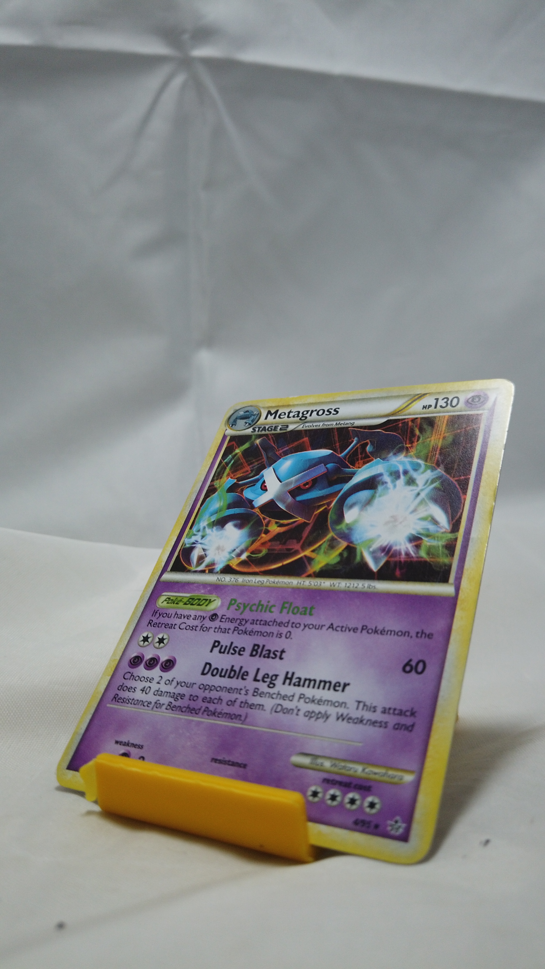 Pokemon Metagross 4/95 HS Unleashed Cracked Ice Holo Rare LP - photo 3