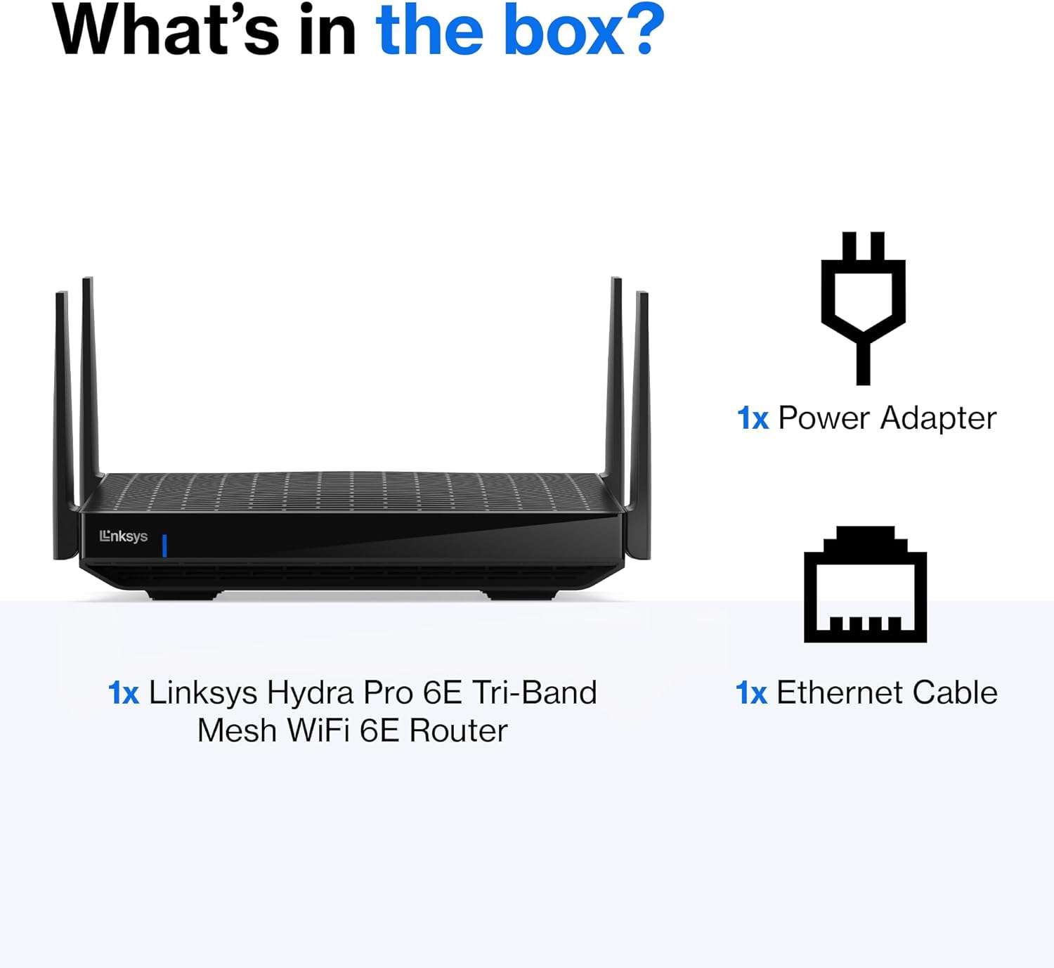 Linksys Hydra Pro 6E: Tri-Band Mesh WiFi 6E Router - photo 3