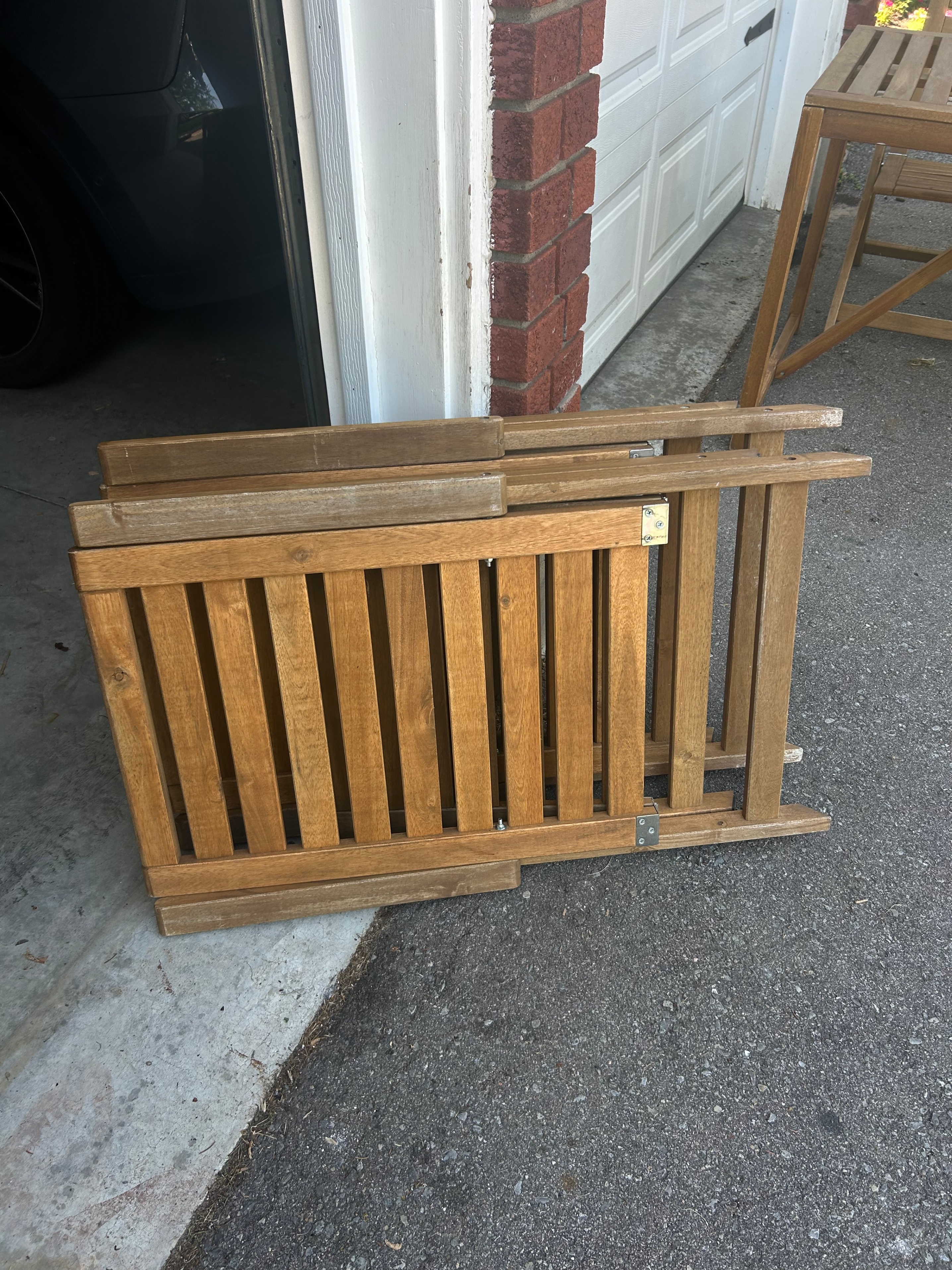 Solid Acacia Wood Dining Table and Chairs - photo 3