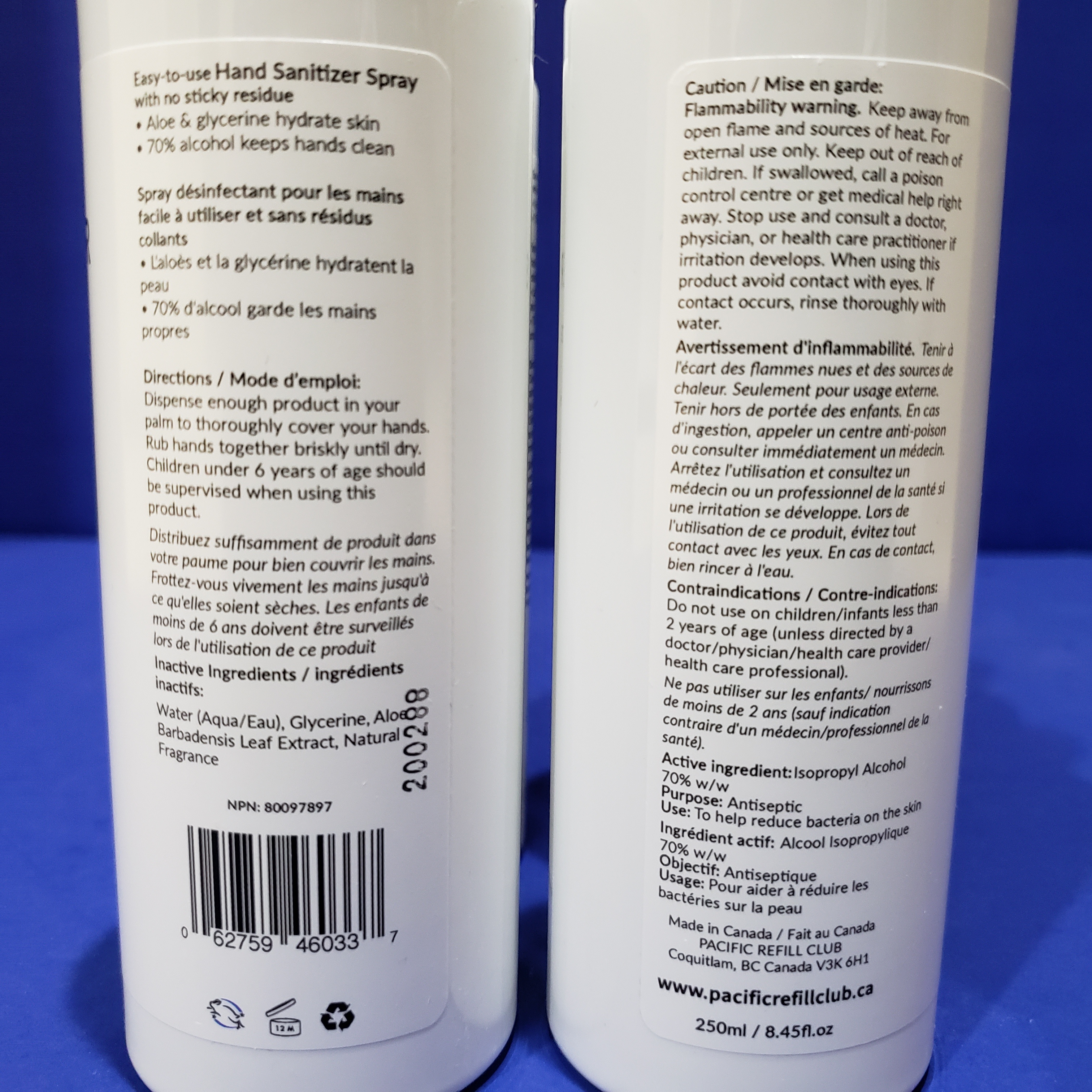 Hand Sanitizer Spray Coconut Breeze or Lemongrass - photo 2