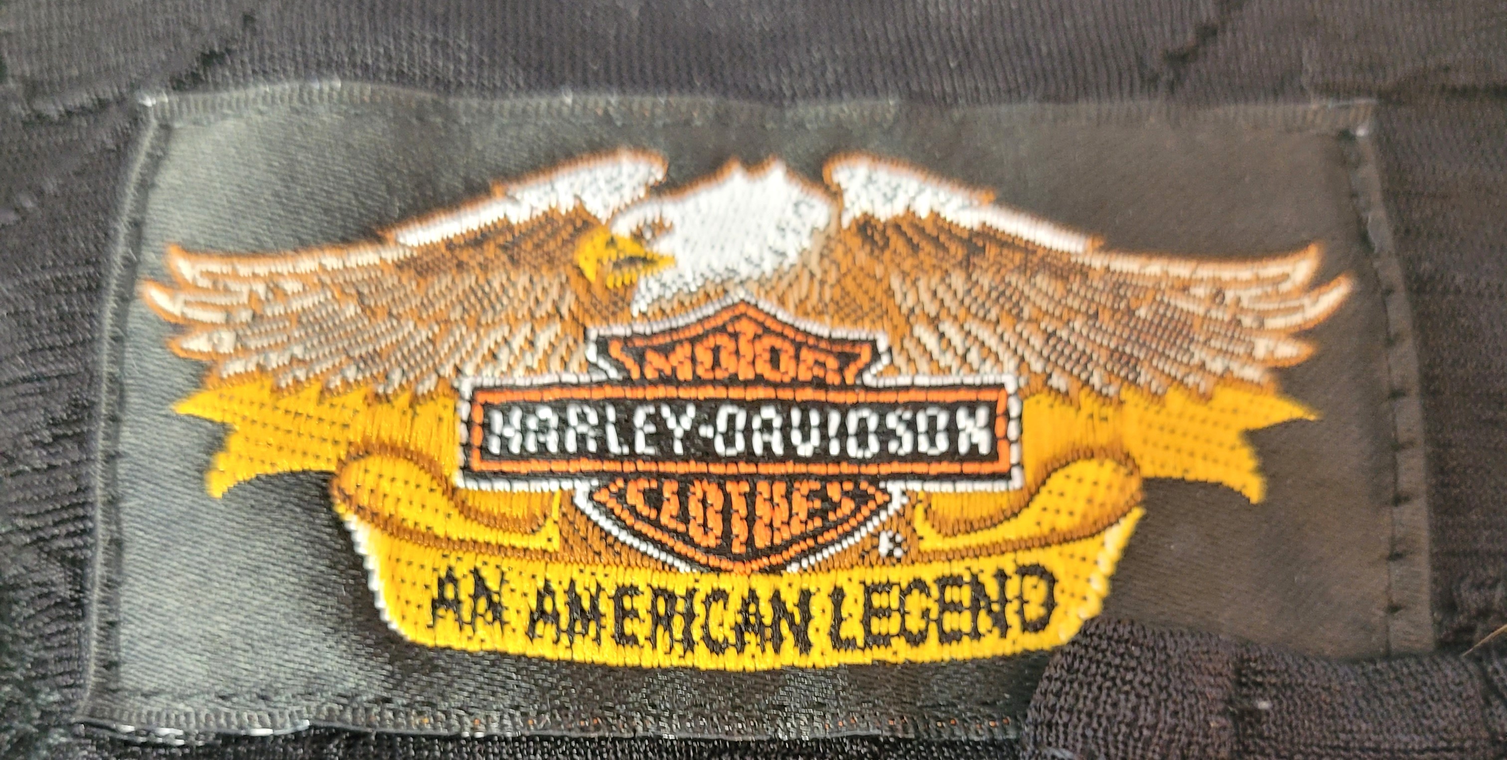 Circa 1990s Harley Davidson Black Flame Textured Knit Split Top - photo 5