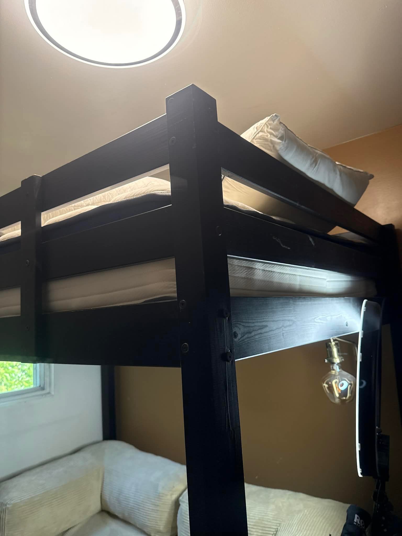 STORÅ Loft bed frame, black, Full/Double - photo 4
