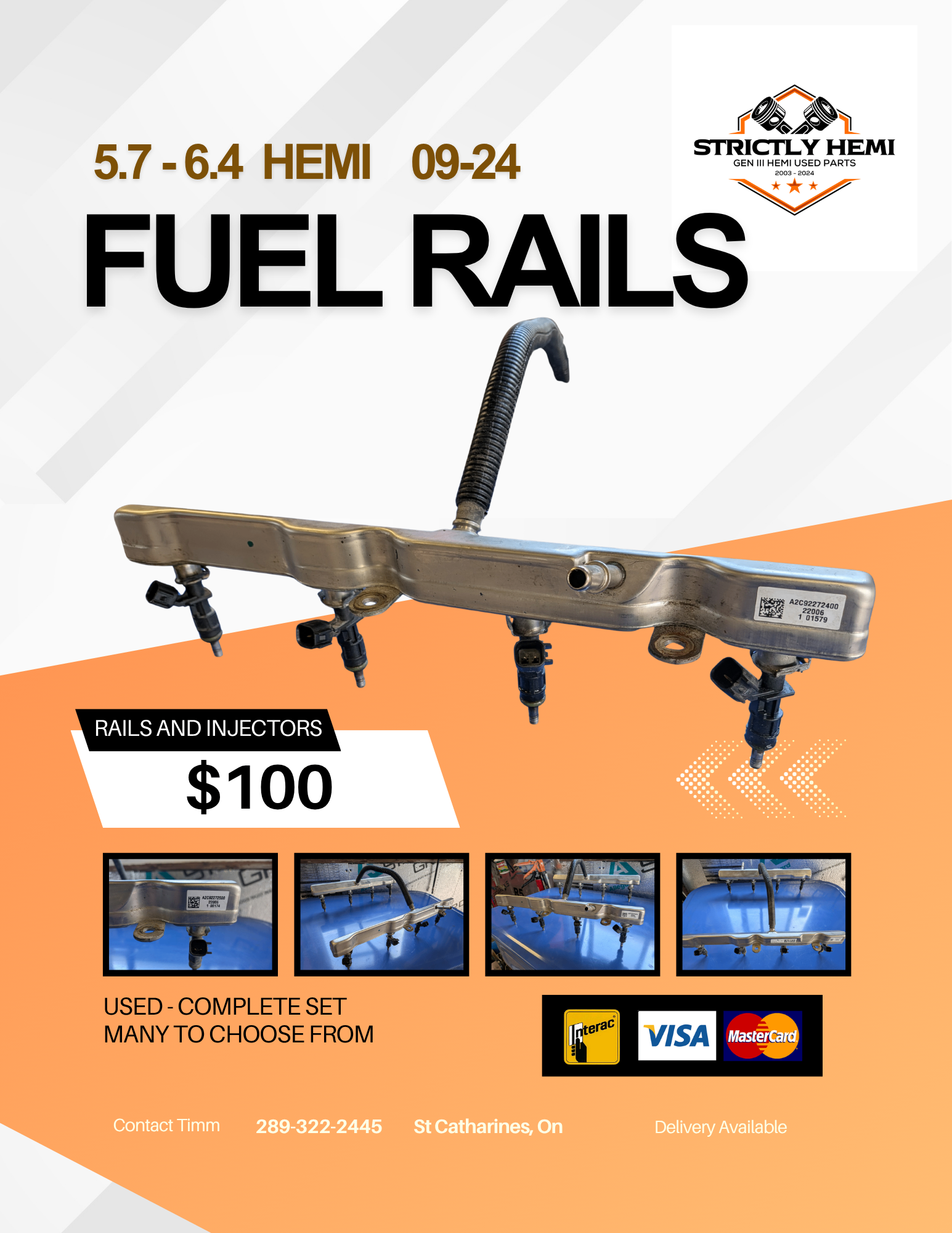 5.7-6.4 HEMI Rails + Injectors