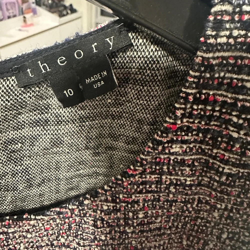 Theory Black and Pink Tweed Dress - photo 2