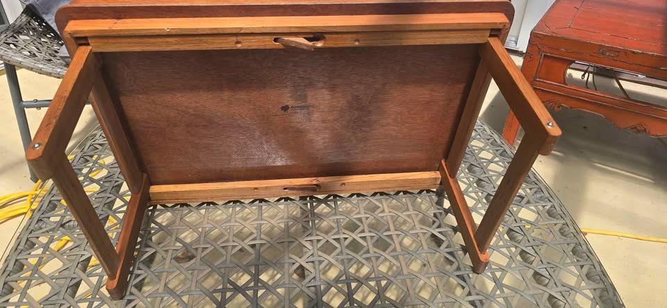 Vintage Goodwood Genuine Teak Folding Bed Tray Table – MCM - photo 5