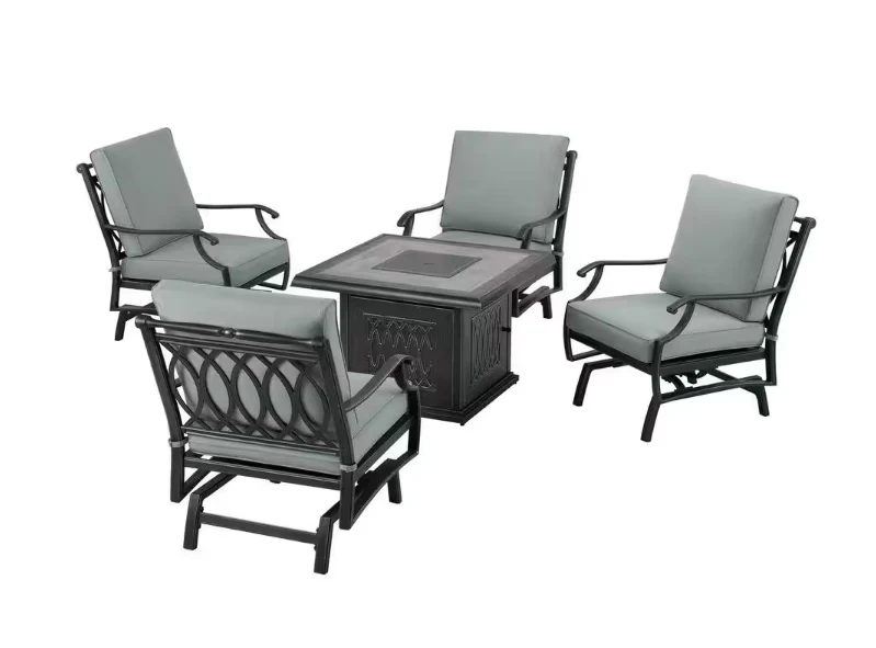 St. Charles 5-Piece Metal Outdoor Patio Fire Pit