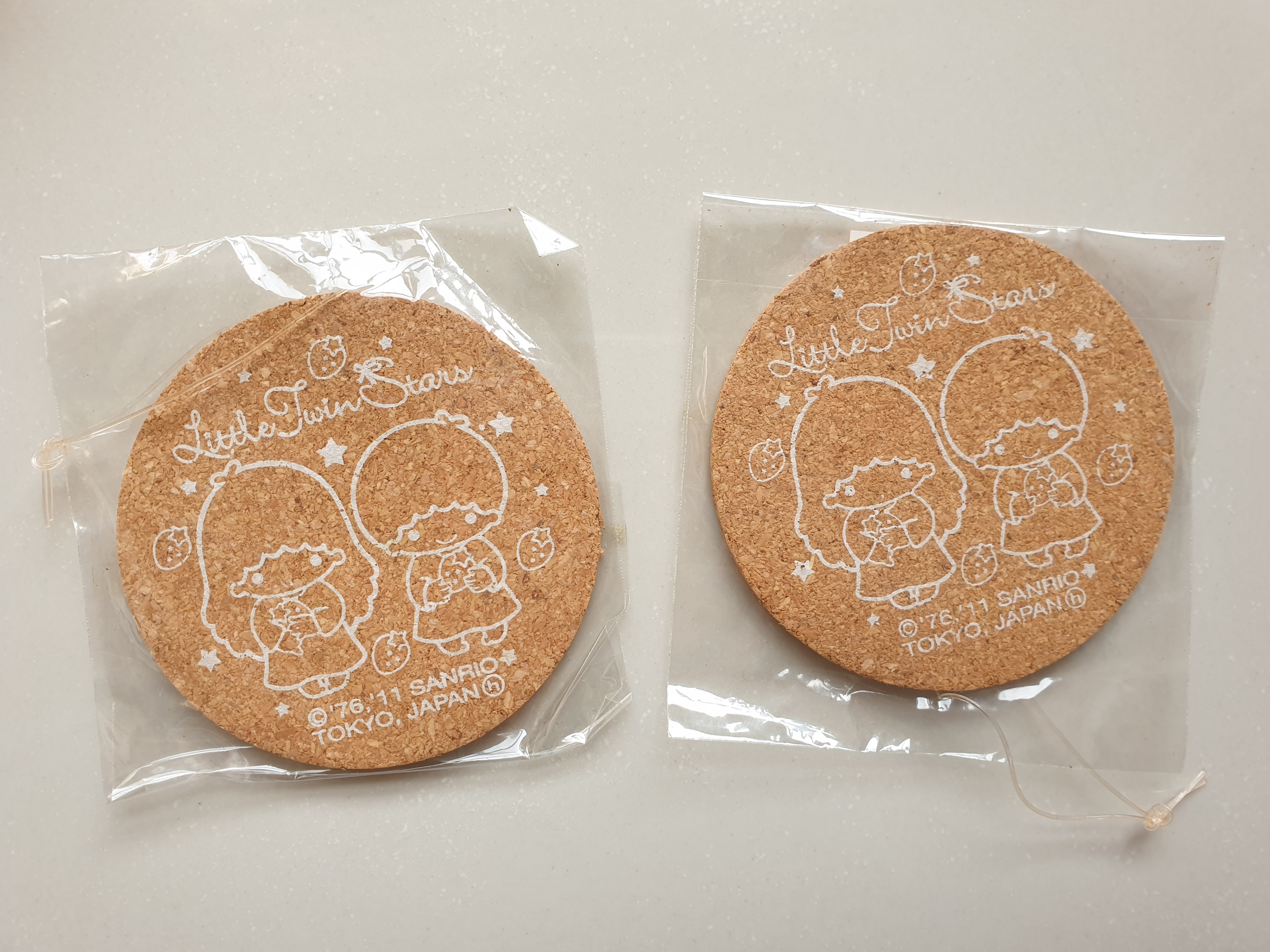 Sanrio Little Twin Stars Cork Coasters (Set of 2)