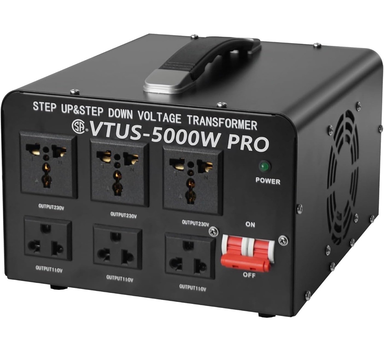 Voltage Converter Transformer Pro 5000W Heavy Duty Step Up/Down - photo 2