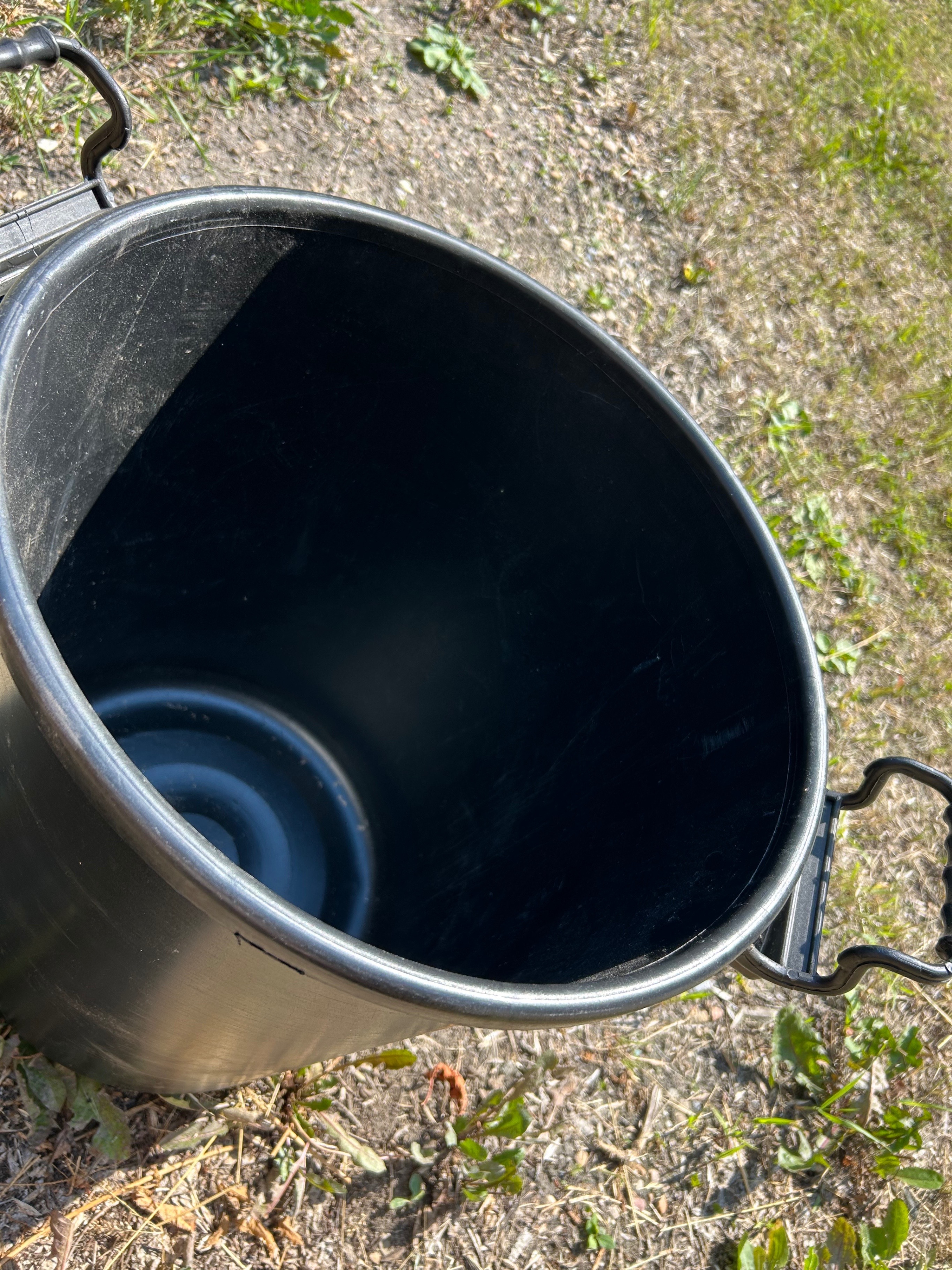 50L Large Black Plastic Storage Bin - photo 2