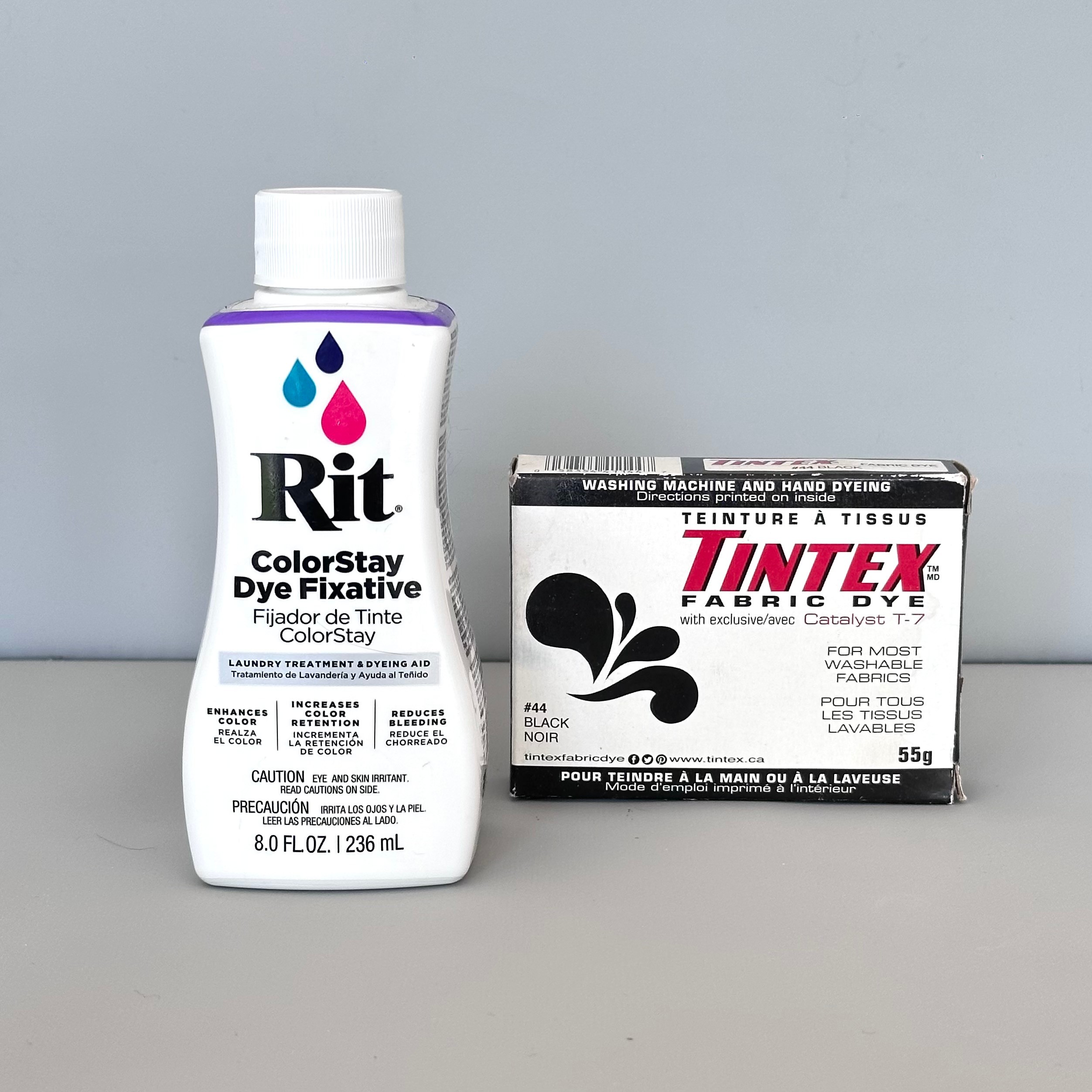 Black Fabric Dye and Fixative