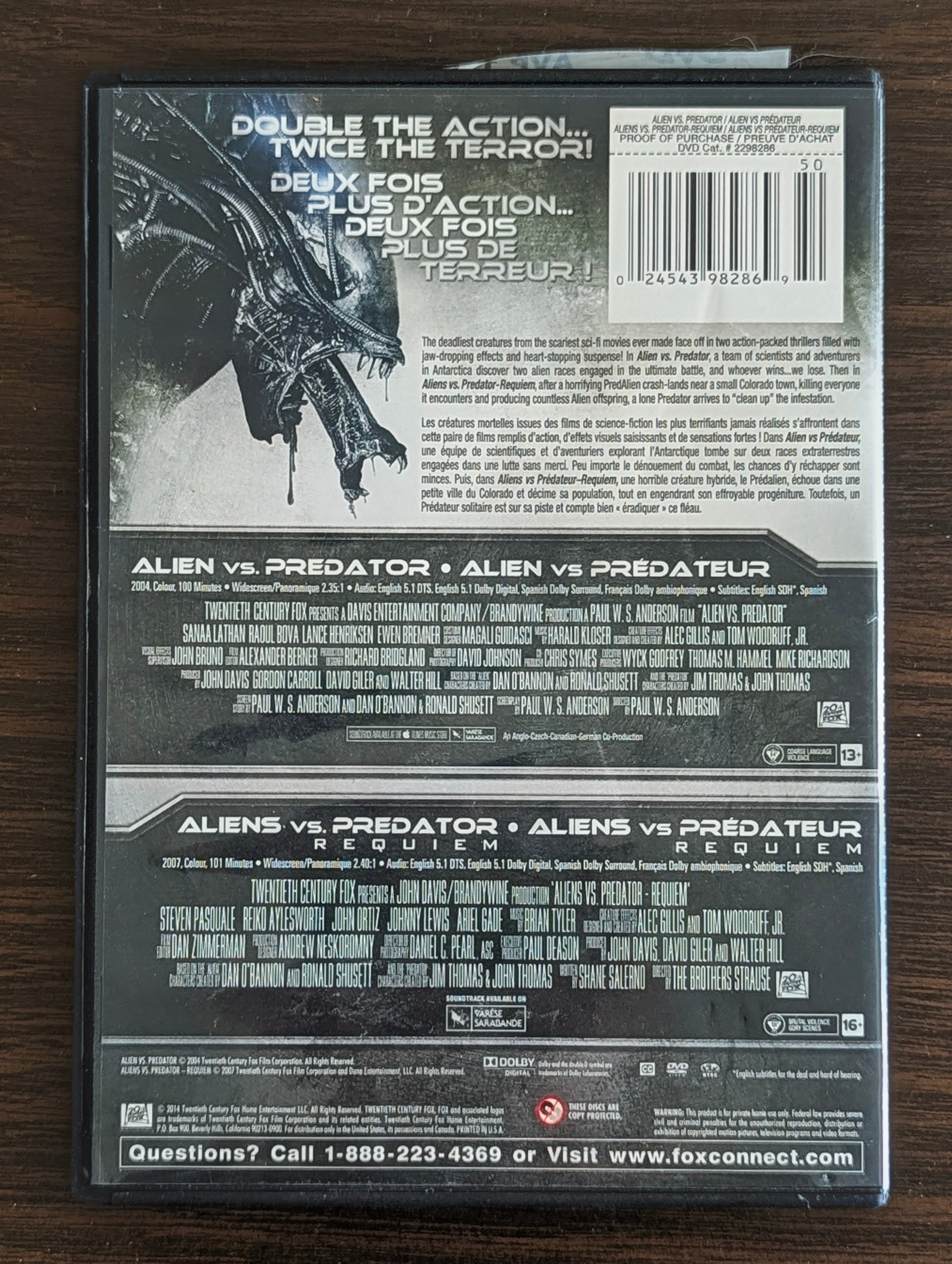 Alien Vs. Predator Double Feature - DVD - photo 2