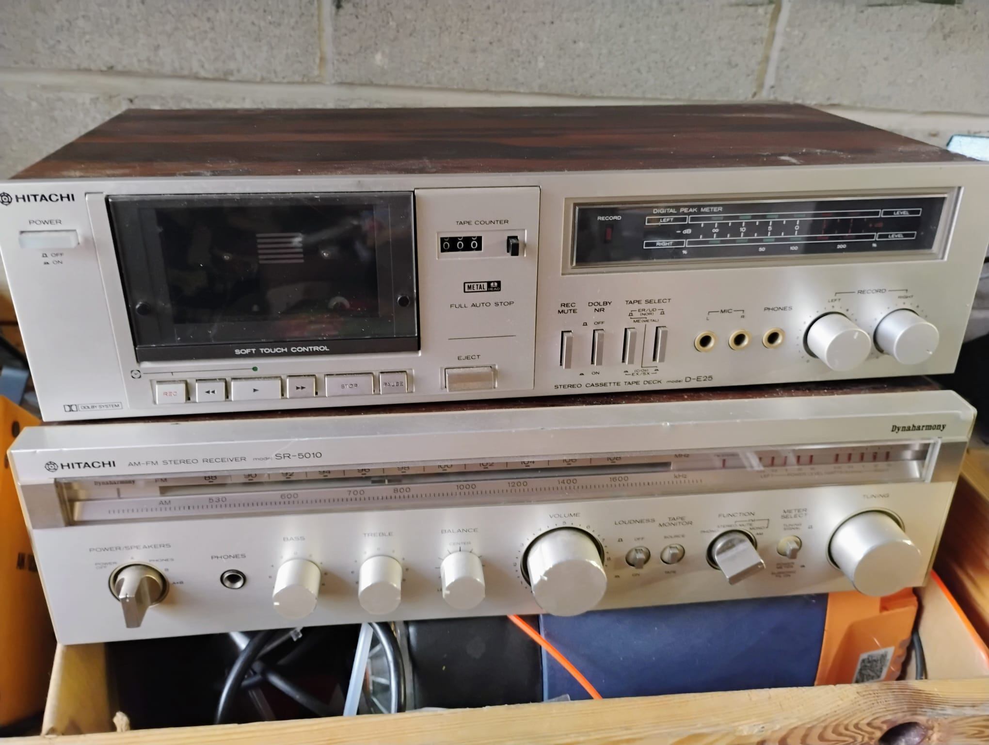 HITACHI AM-FM STEREO RECEIVER SR-5010 & STEREO CASSETTE - photo 4
