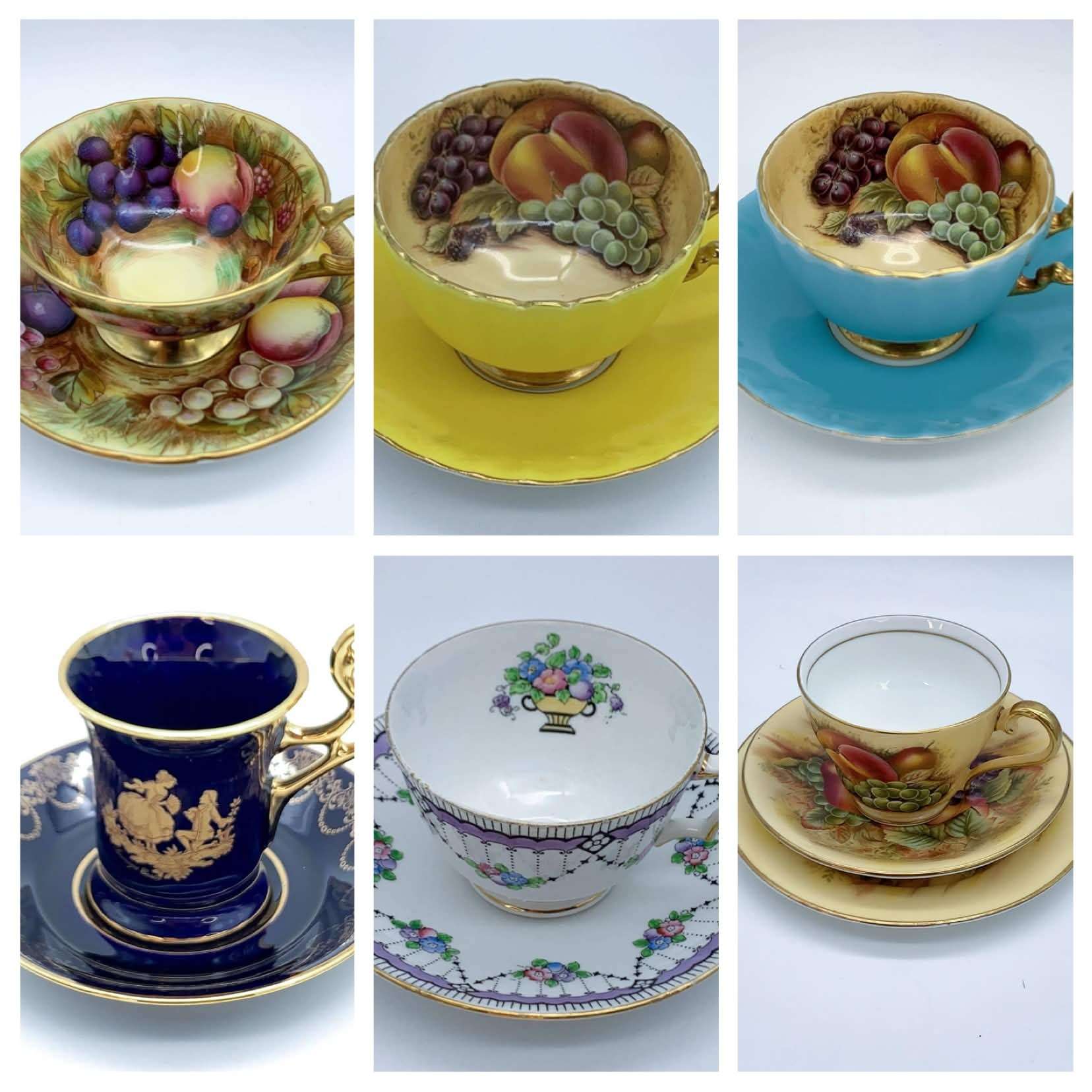 Aynsley Tea Cups & Saucers