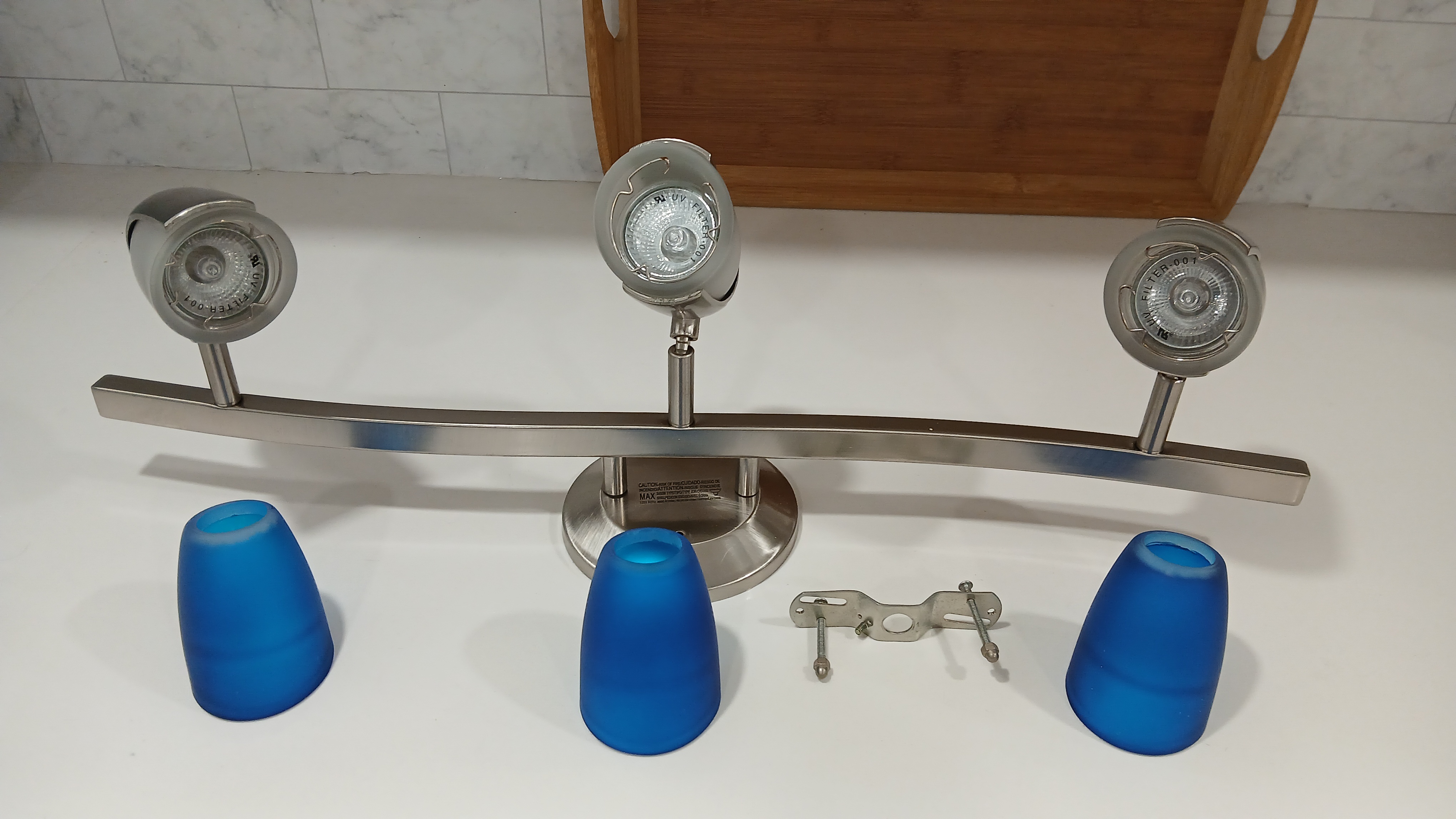Brushed Nickel Track Lighting Fixture - photo 2