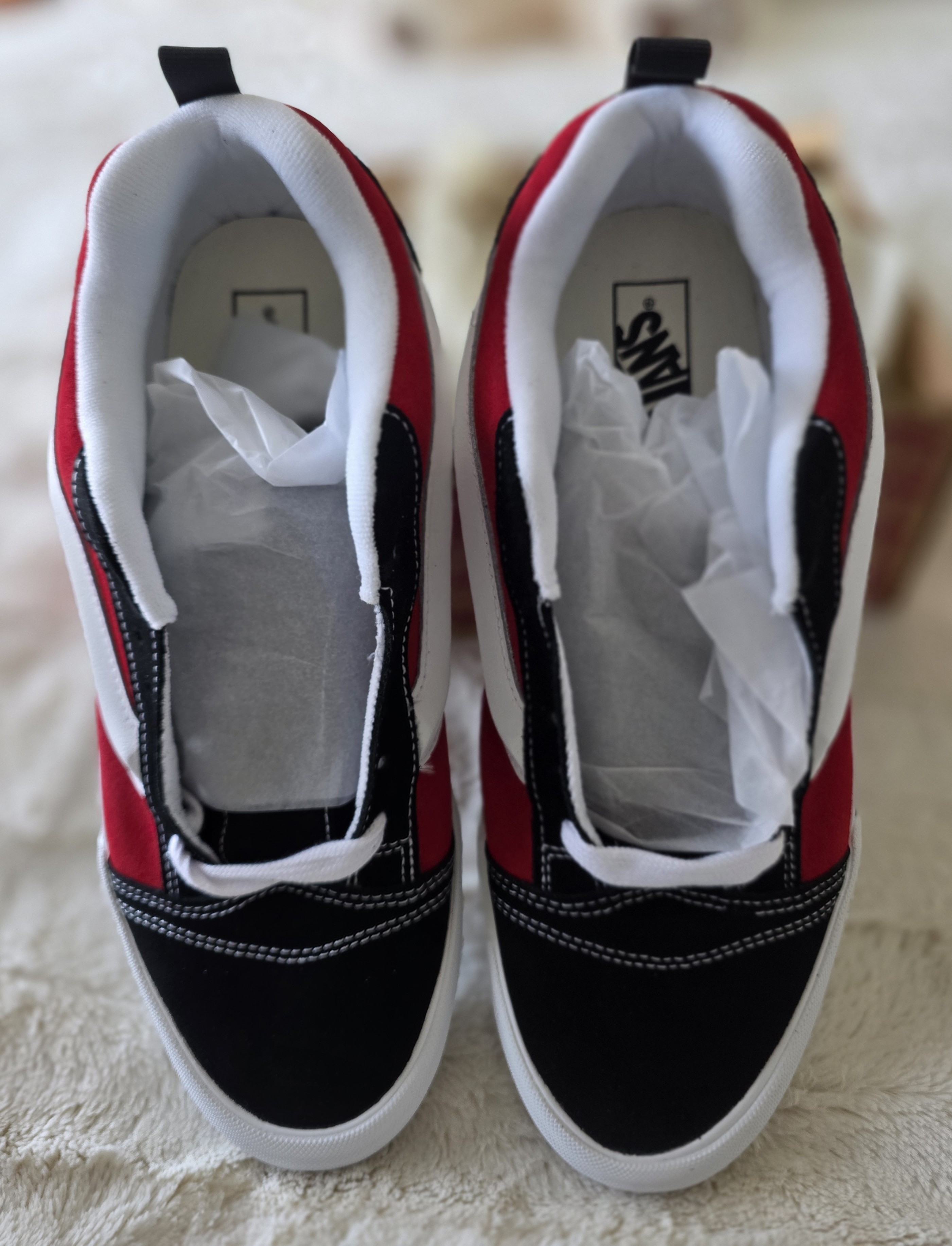Vans Knu Skool Red/ True White/Black - SNEAKERS-"BRAND NEW" - photo 2