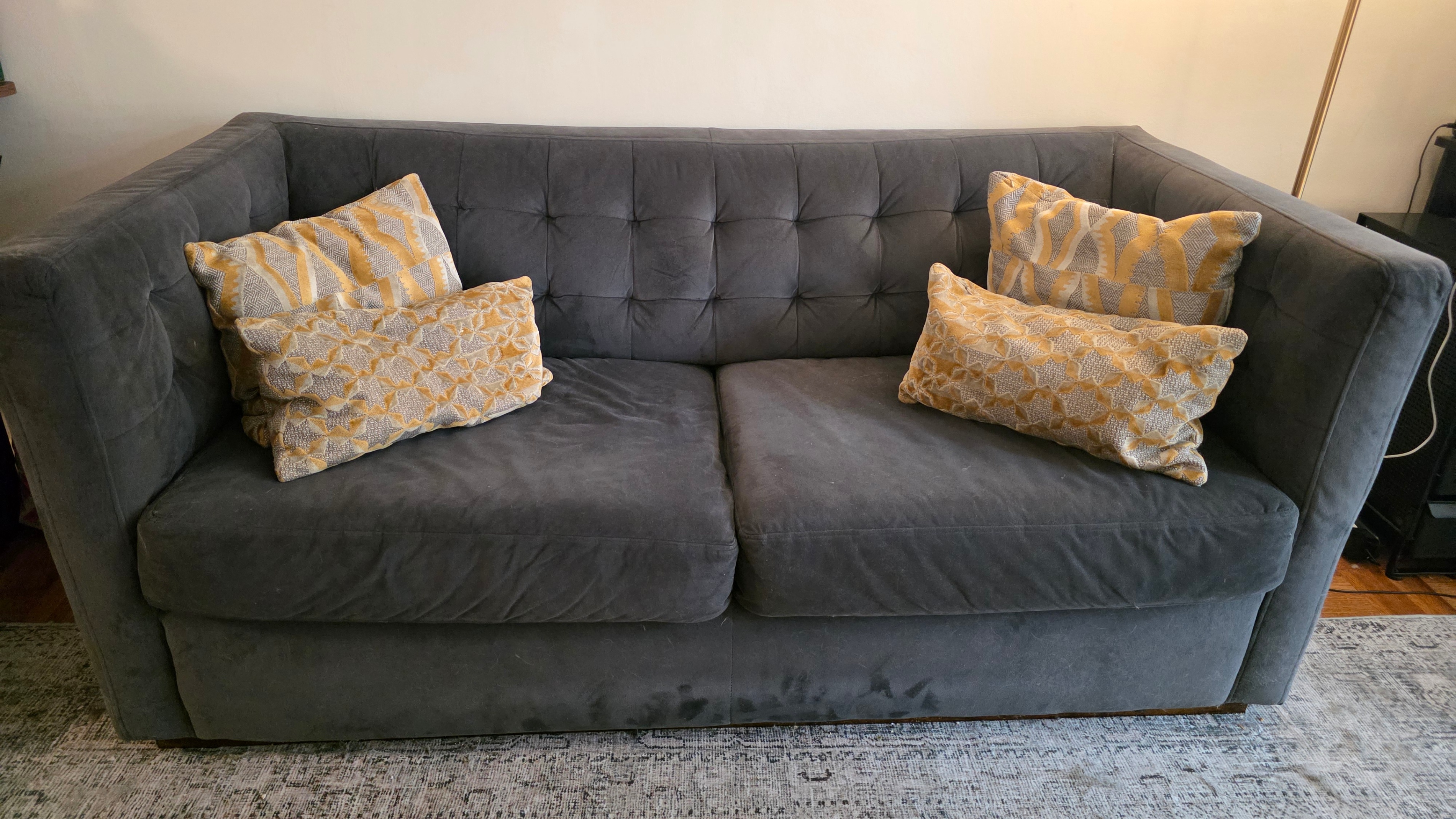 West Elm Rochester Loveseat (Bluish Gray) - Fantastic Condition!