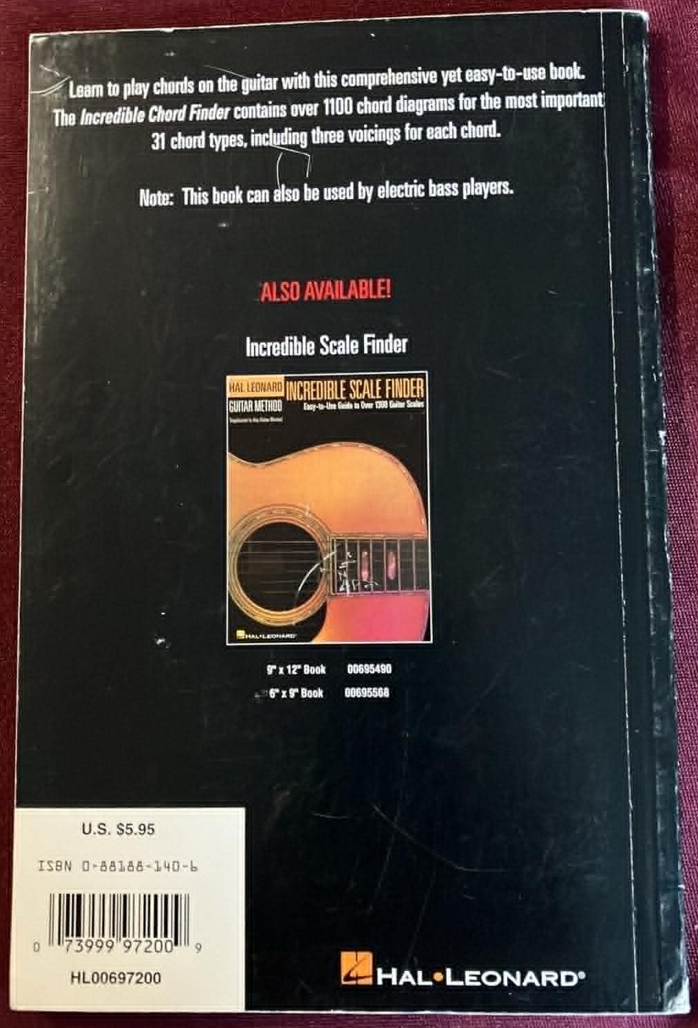 Incredible Chord Finder - Second Edition - Hal Leonard Book - photo 2