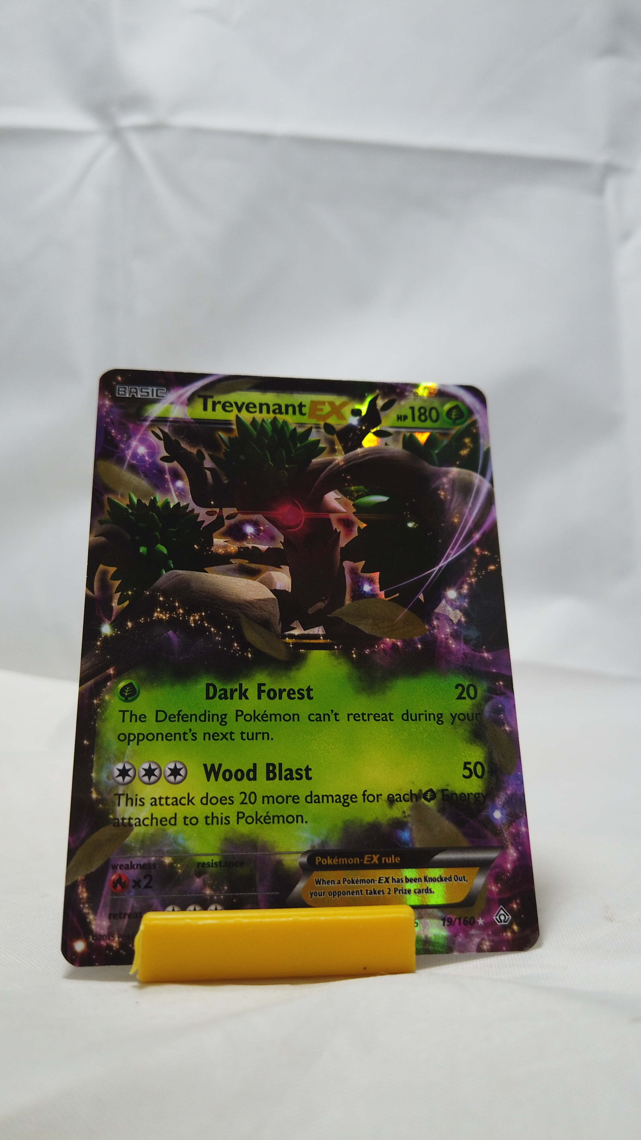 Pokemon Trevenant EX 019/160 Primal Clash Holo Rare LP