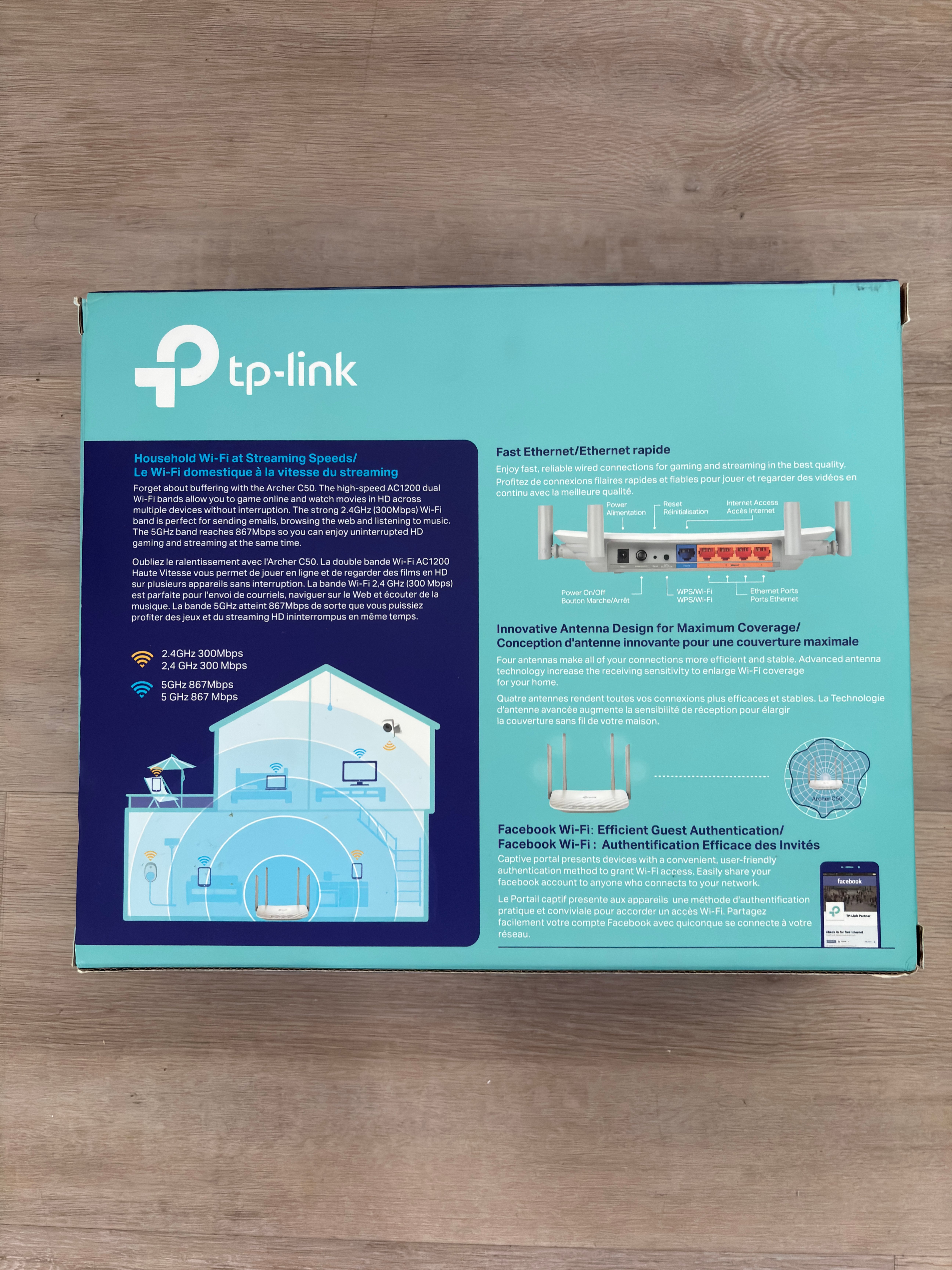TP-Link AC1200 Dual-Band Wi-Fi Router – 4 Antennas - photo 2