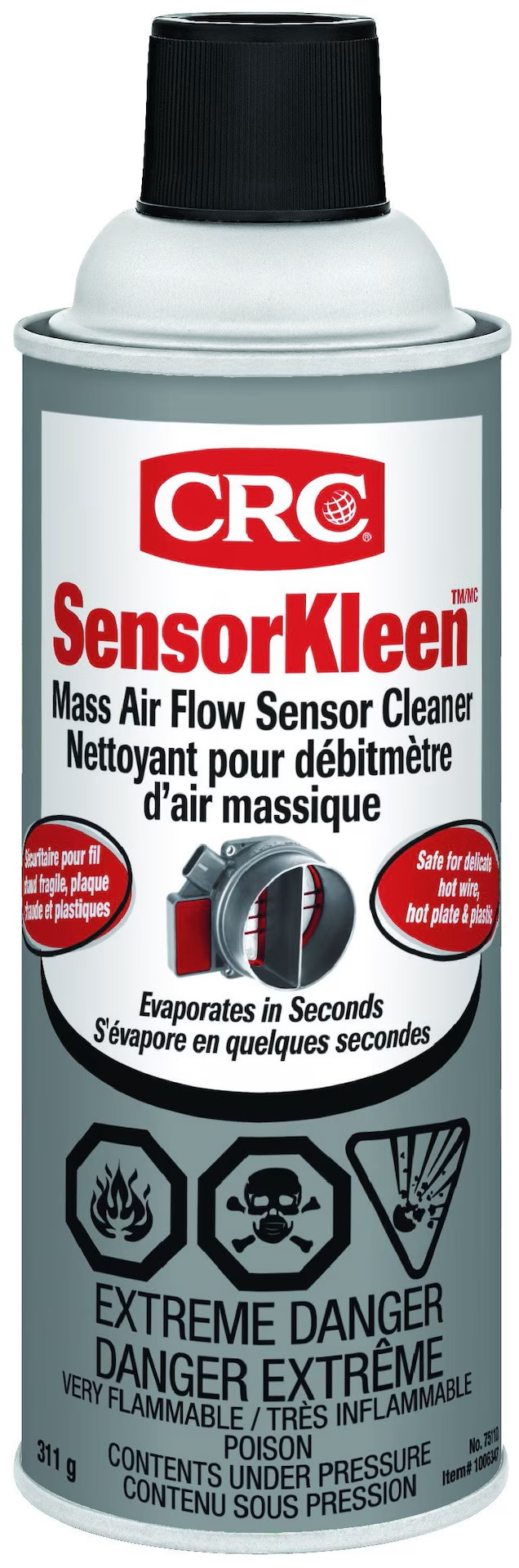 CRC SensorKleen Mass Air Flow Sensor MAF Cleaner,  312-g