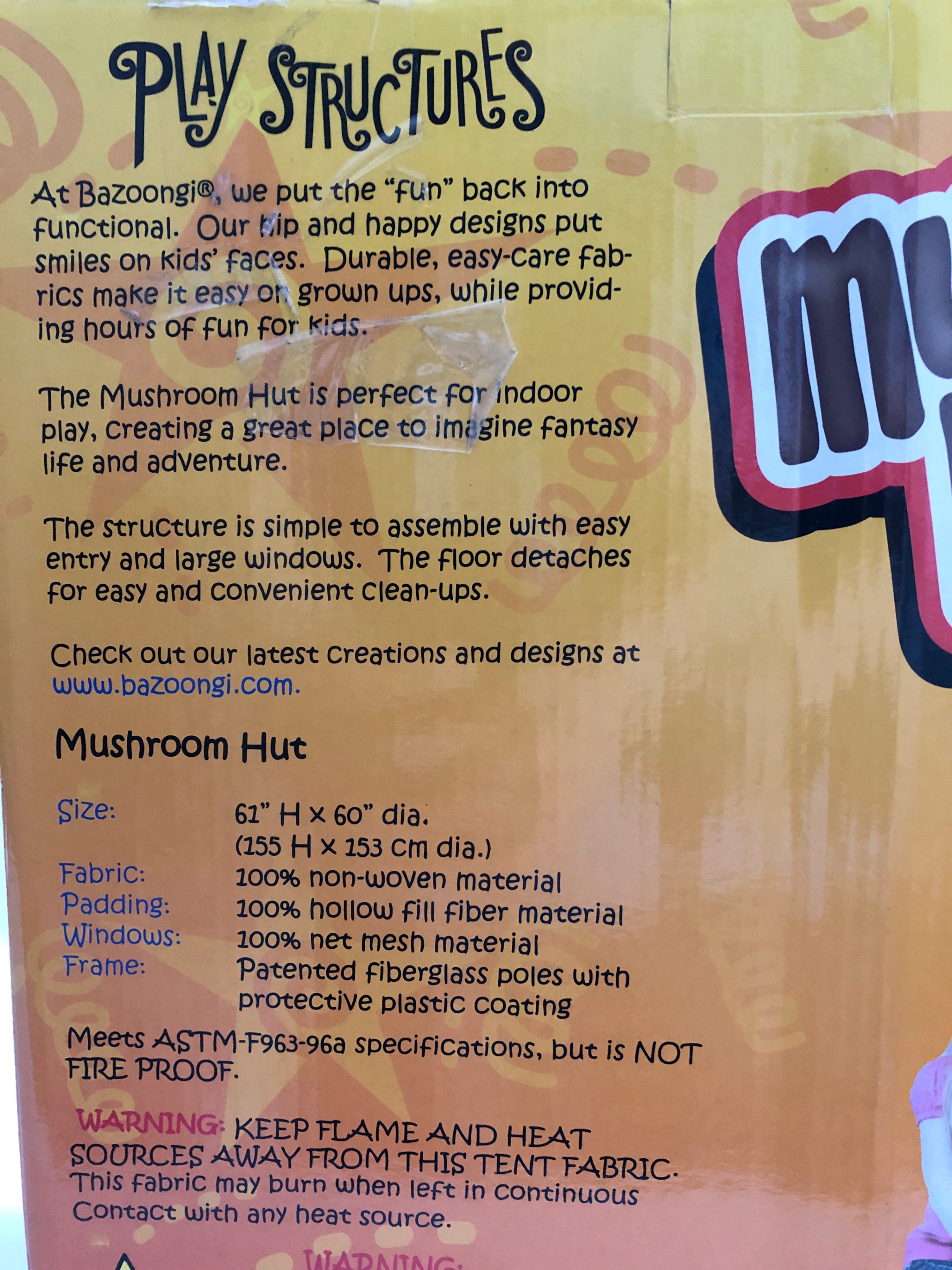 Play Tent - Bazoongi Mushroom Hut - photo 3