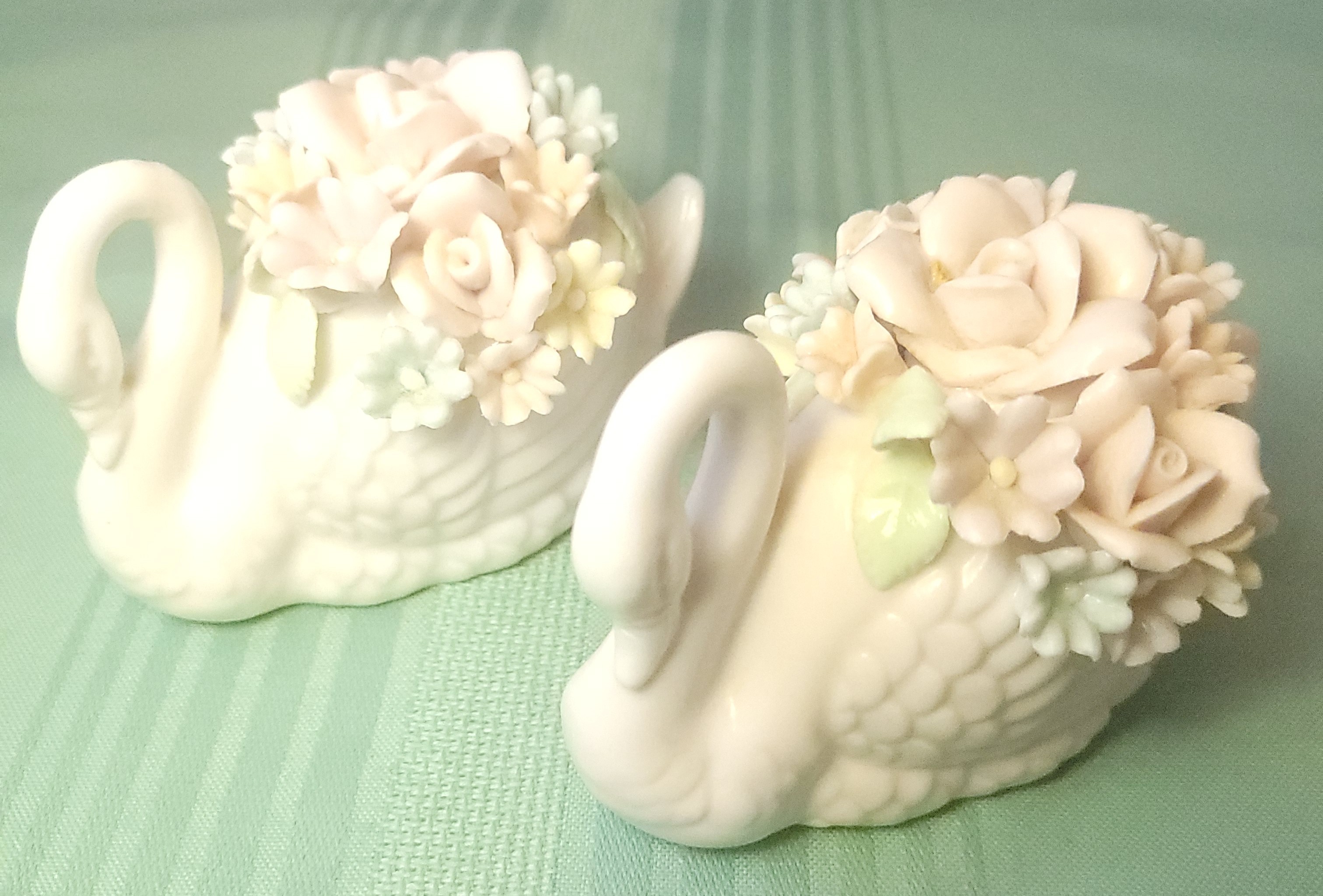 1960s Napco Originals Giftcraft Japan Swan Candle Holders 5G-517 - photo 4