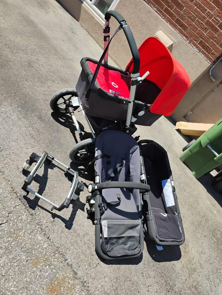 Bugaboo Cameleon  Orange Travel System Stroller w/ 3 Extra Parts - photo 4