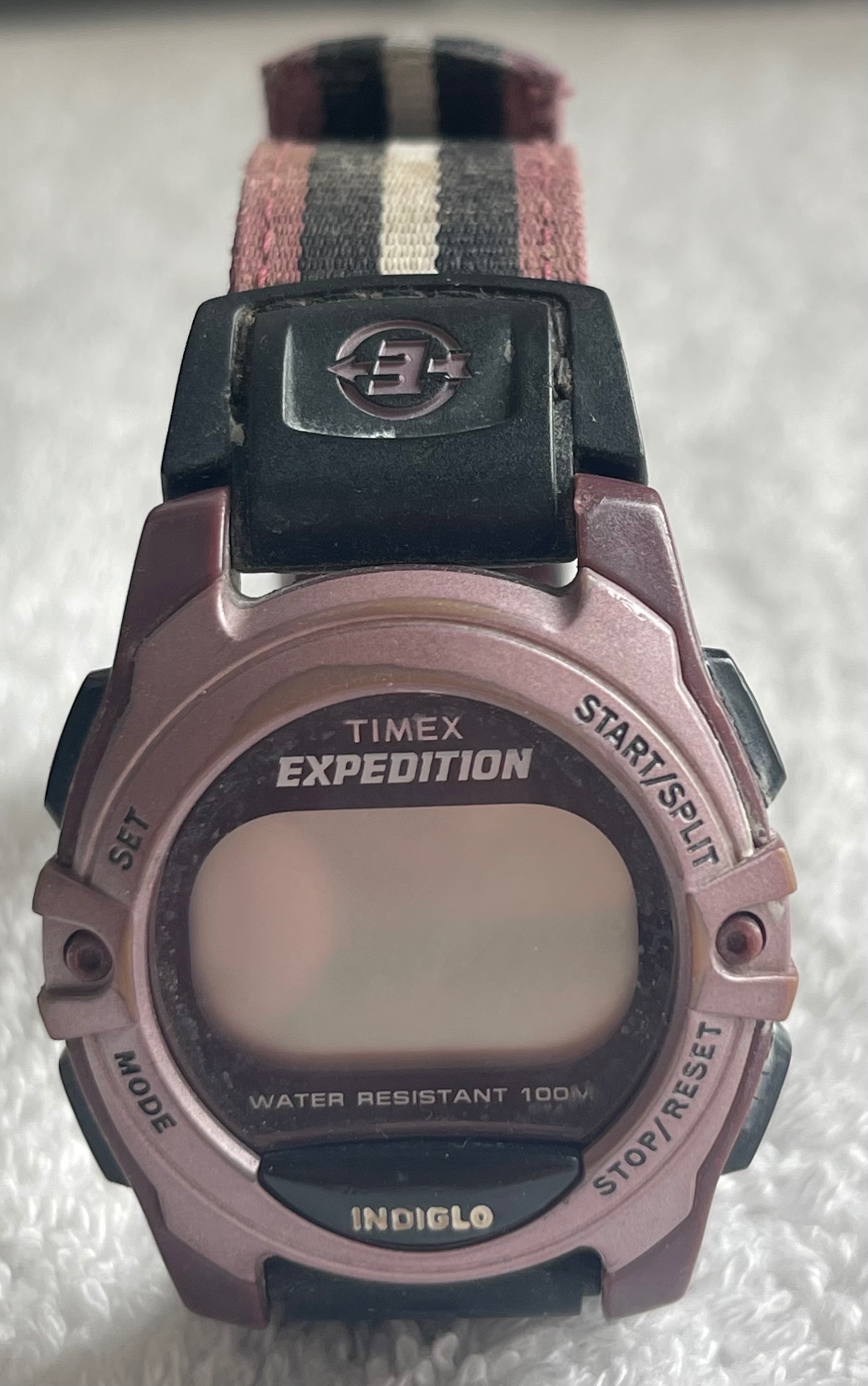 Timex Expedition Indiglo Digital Watch - Plum (Needs Battery)