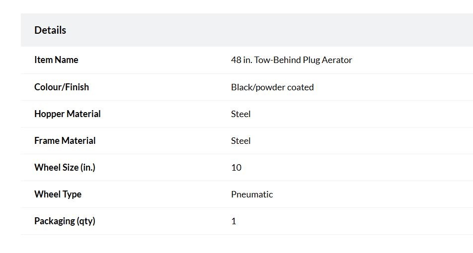 Tow-Behind Plug Aerator - 48 in. - photo 3
