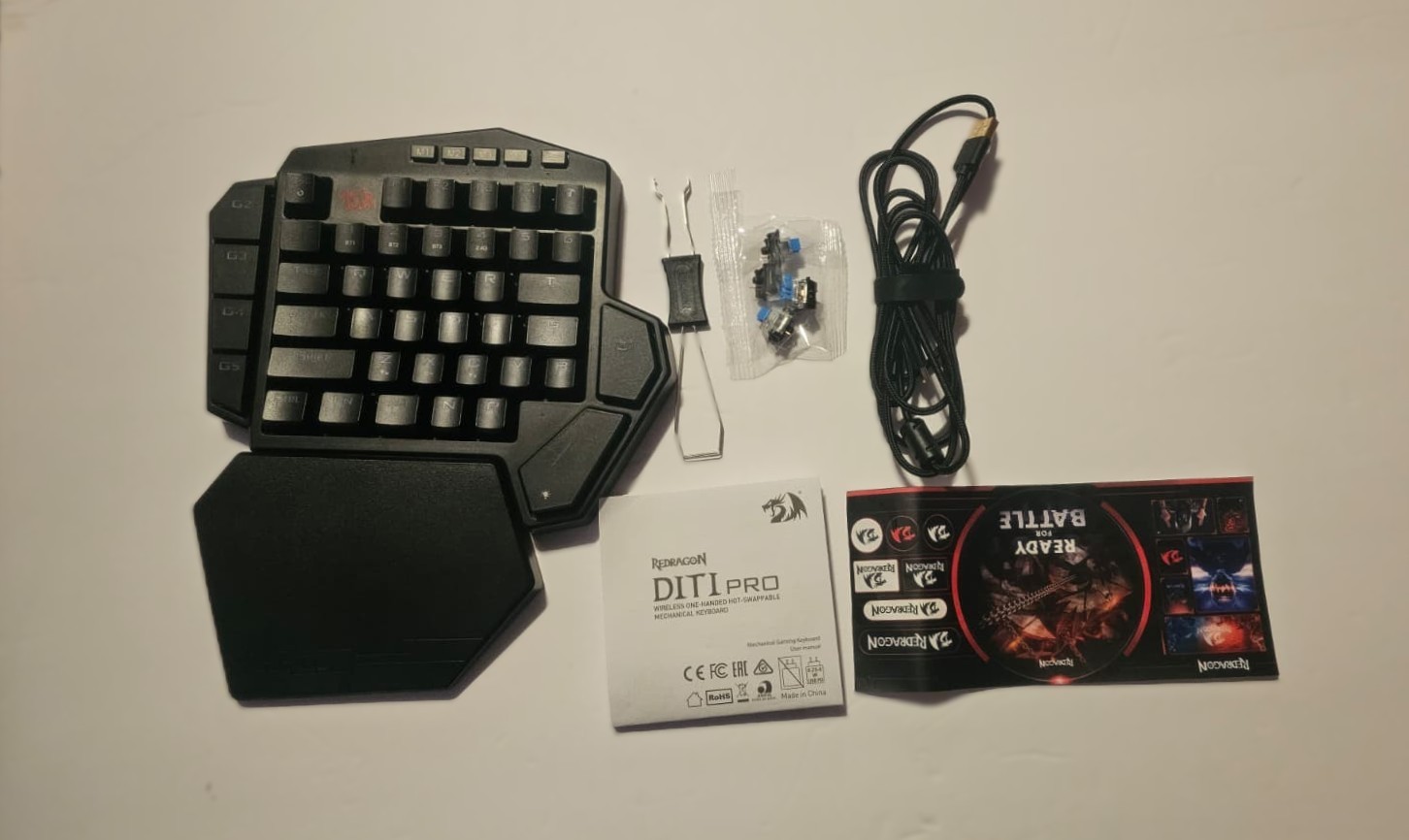 NEW Redragon DITI PRO One-Handed Mechanical Gaming Keyboard - photo 4