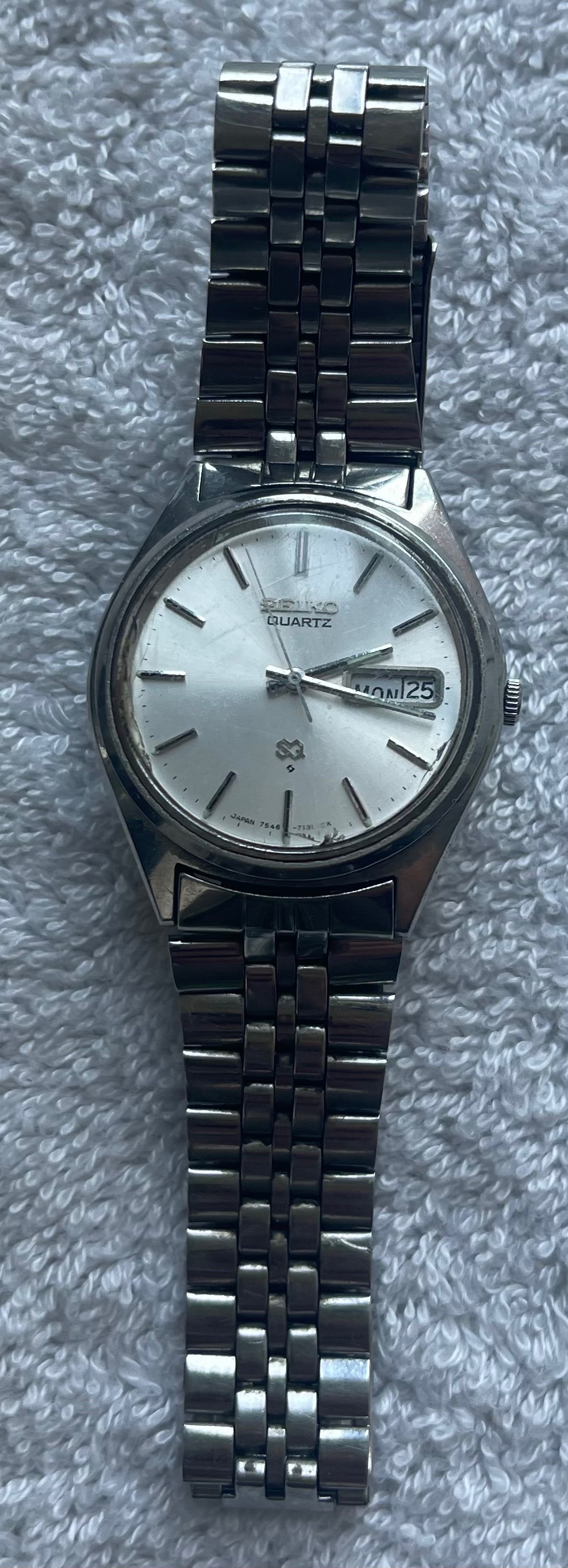 Vintage 1979 Seiko SQ Quartz Watch 7546-7139 For Repair - photo 2