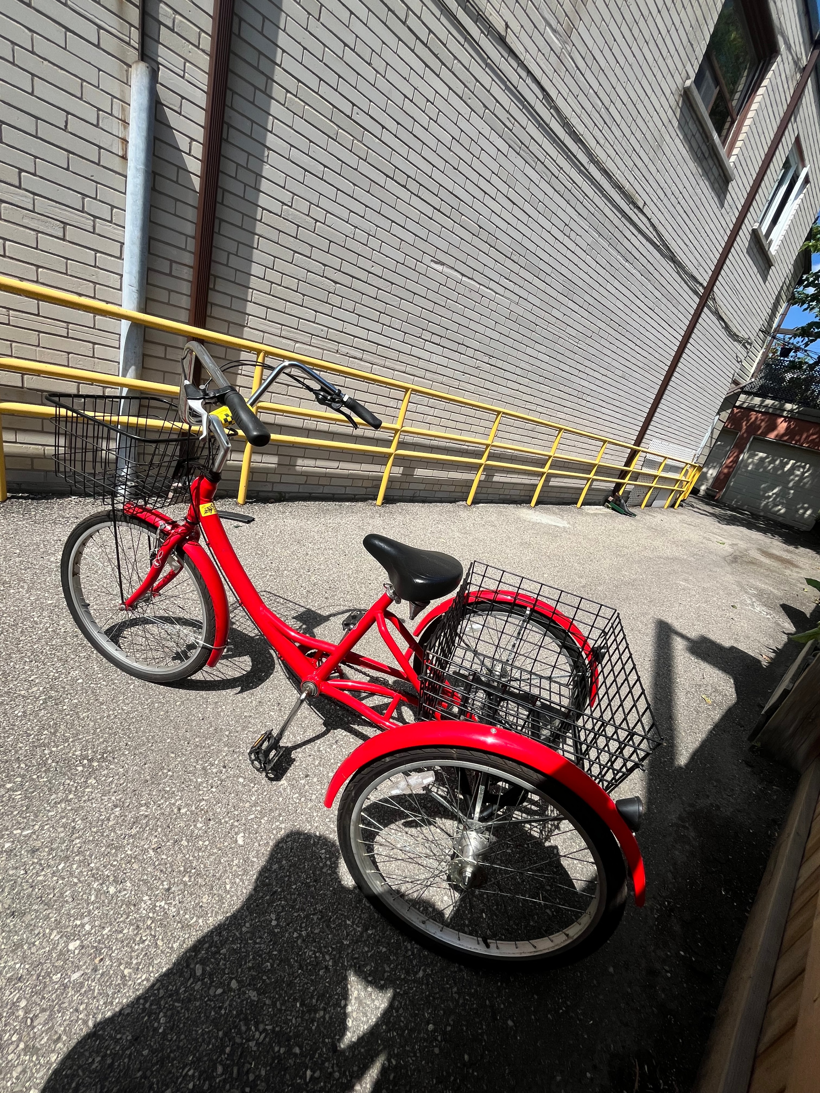 Adult Refurbished Red Tricycle with Basket - photo 2