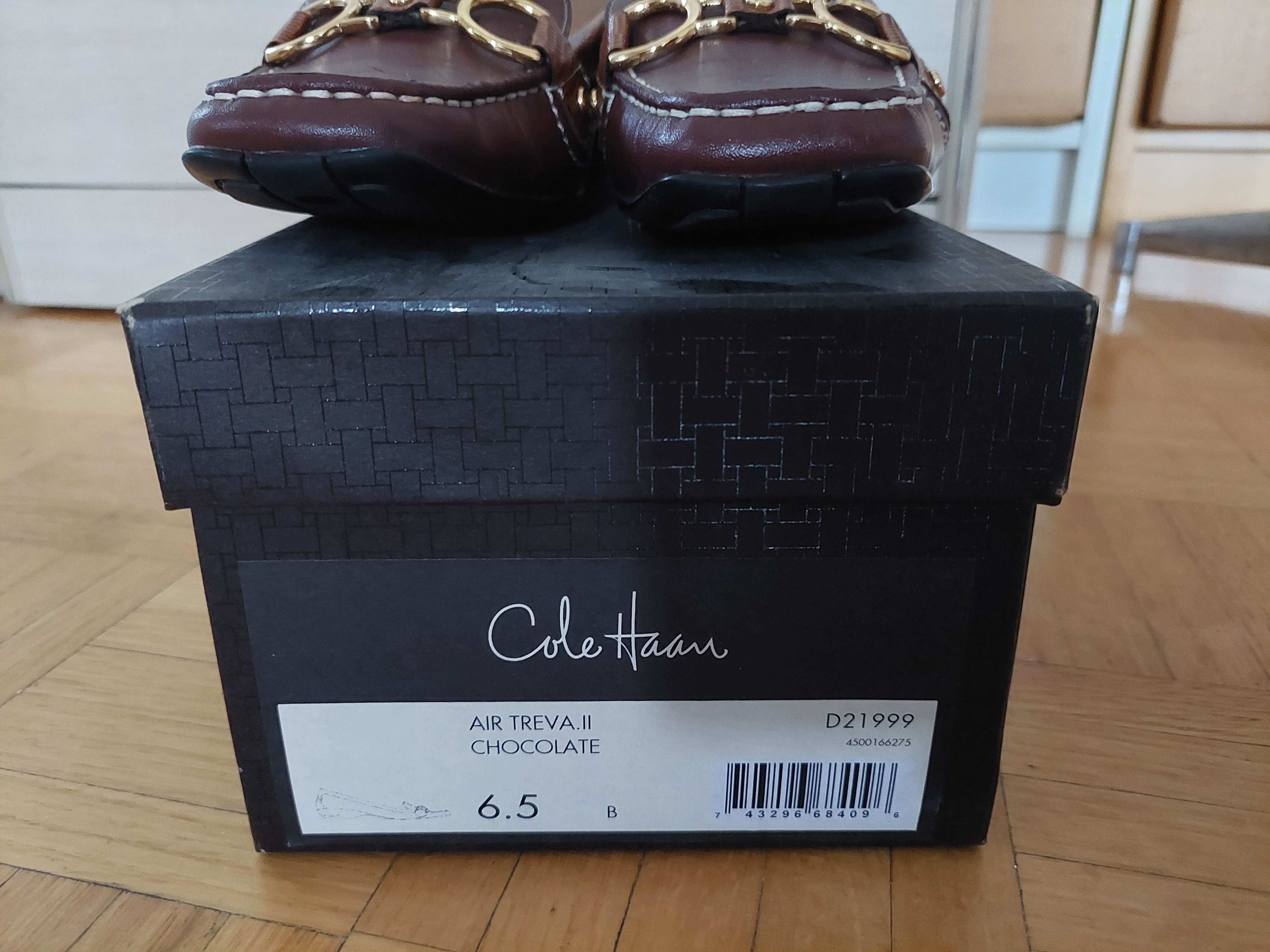 Cole Haan Genuine Leather Nike Air Treva II Loafers Brown Shoes - photo 4