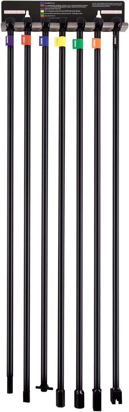 7Pc Spare Tire Retrieval Tool Kit for Lowering & Raising Tires - photo 3