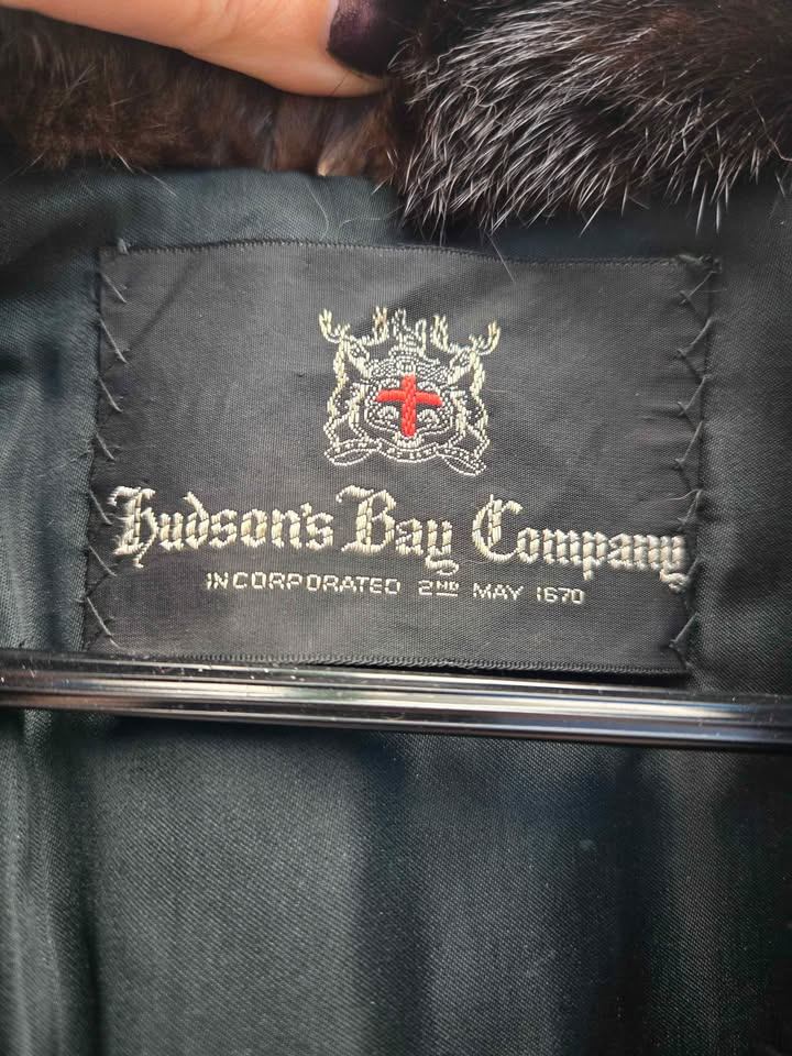 Vintage Men's Hudson's Bay Genuine Fur Coat Size L (approx) - photo 4