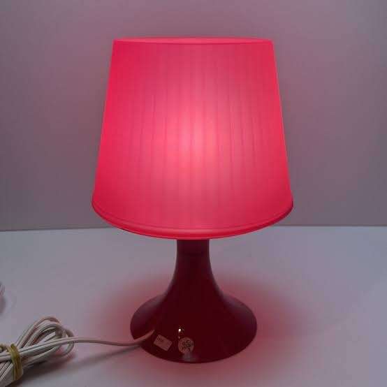 Ikea LAMPAN Hot Pink Fuschia Plastic Table Lamp - photo 2