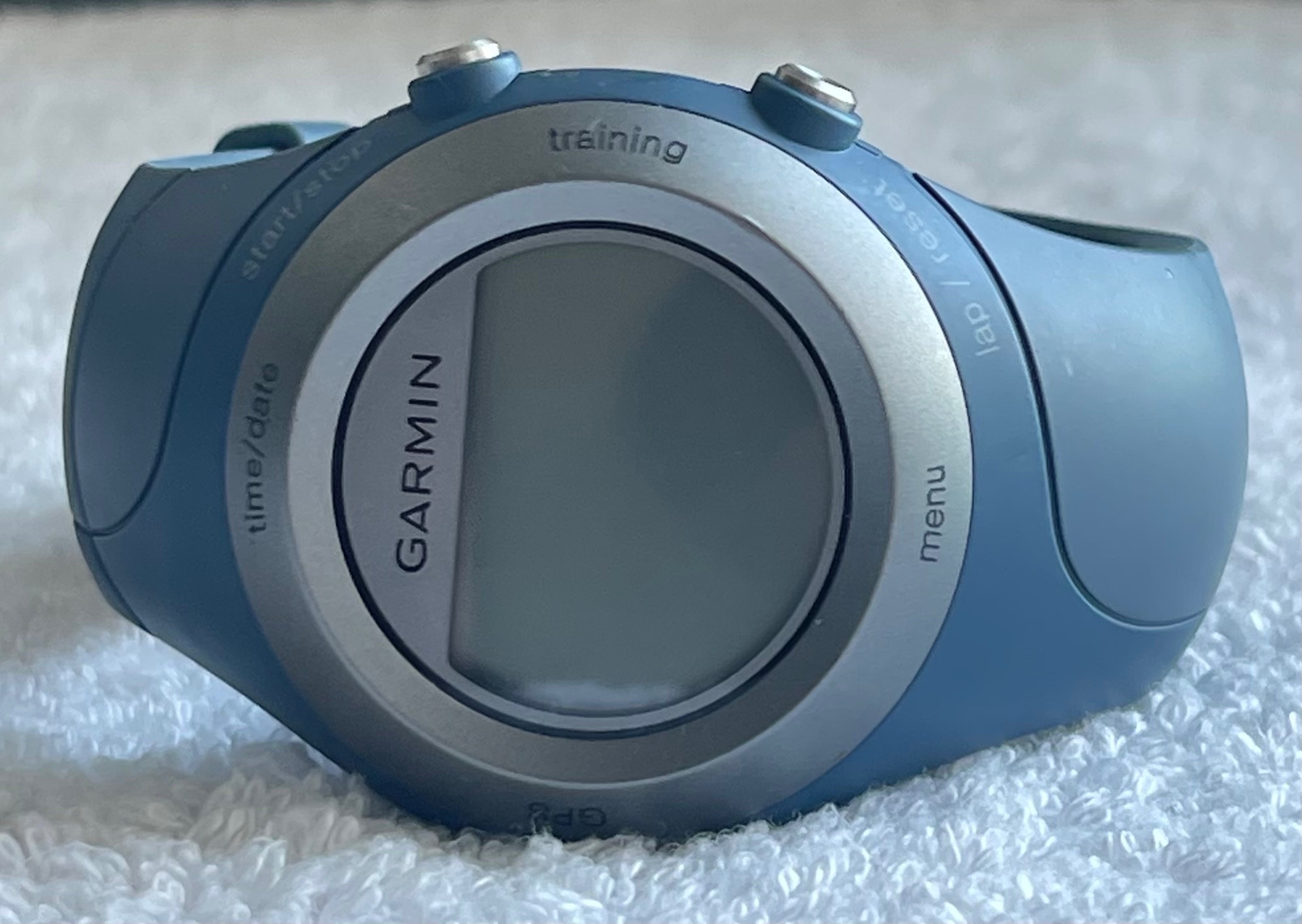 Vintage Garmin Forerunner 405CX GPS Watch Slate Blue (Untested) - photo 2