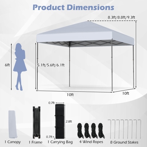 10x10 Ft Pop-Up Canopy Tent - photo 2