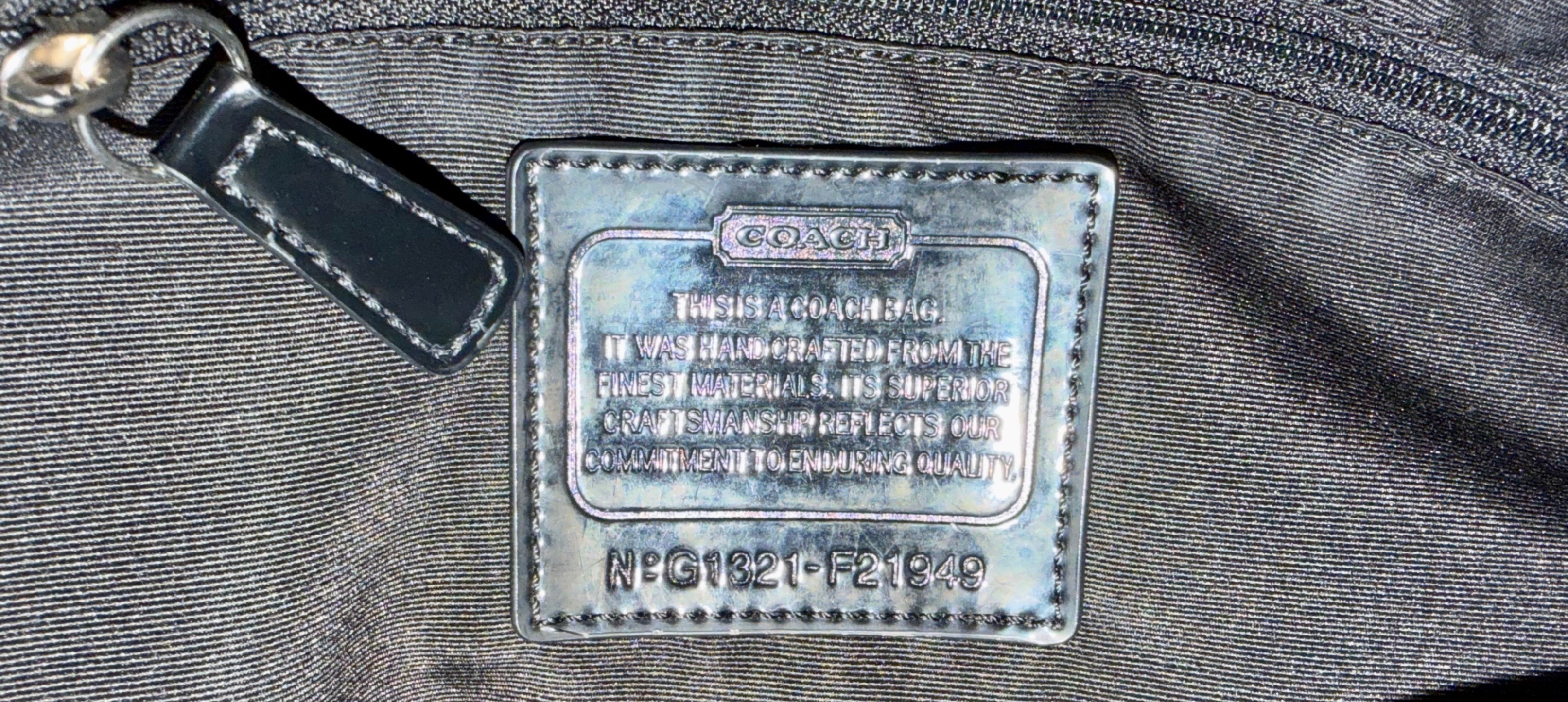 COACH Signature Stripe Carryall Tote Bag, Like New - photo 5