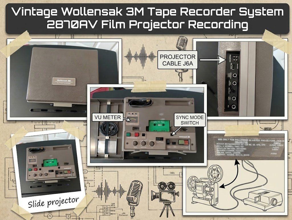 Vintage Wollensak 3M Tape Recorder System