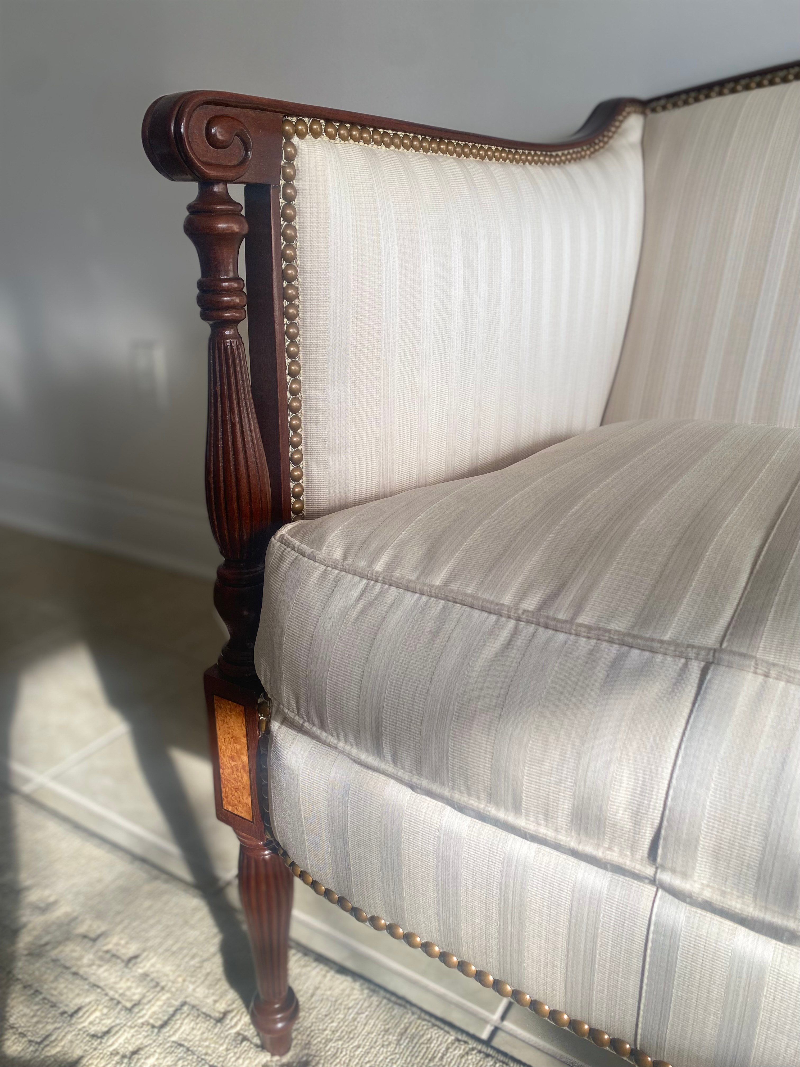 Hickory Chair Sheraton Sofa & 2 Coordinating Traditional Chairs - photo 4