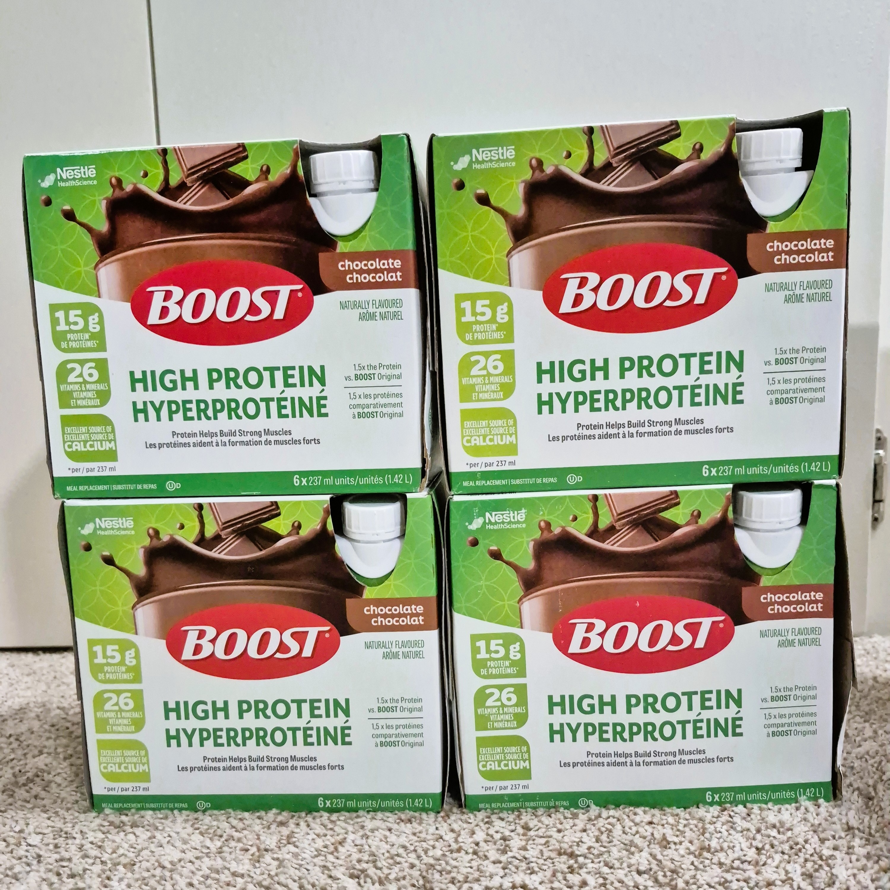 4 Boxes of BOOST High Protein Drinks (Strawberry or Chocolate) - photo 3