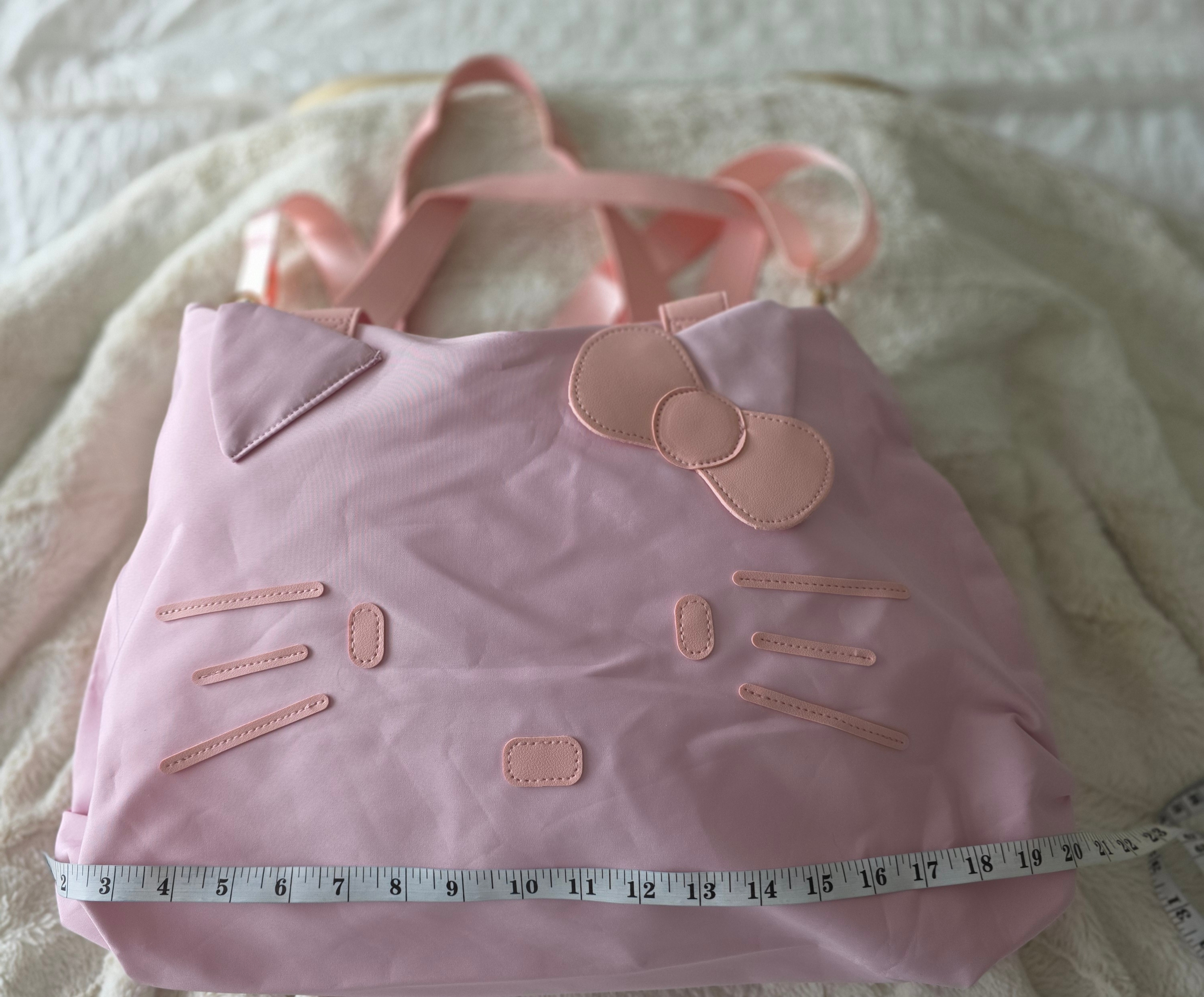 Hello Kitty-Pink-(Pink Eyes/Bow)-Gym/Carry-On Bag-BRAND NEW - photo 4