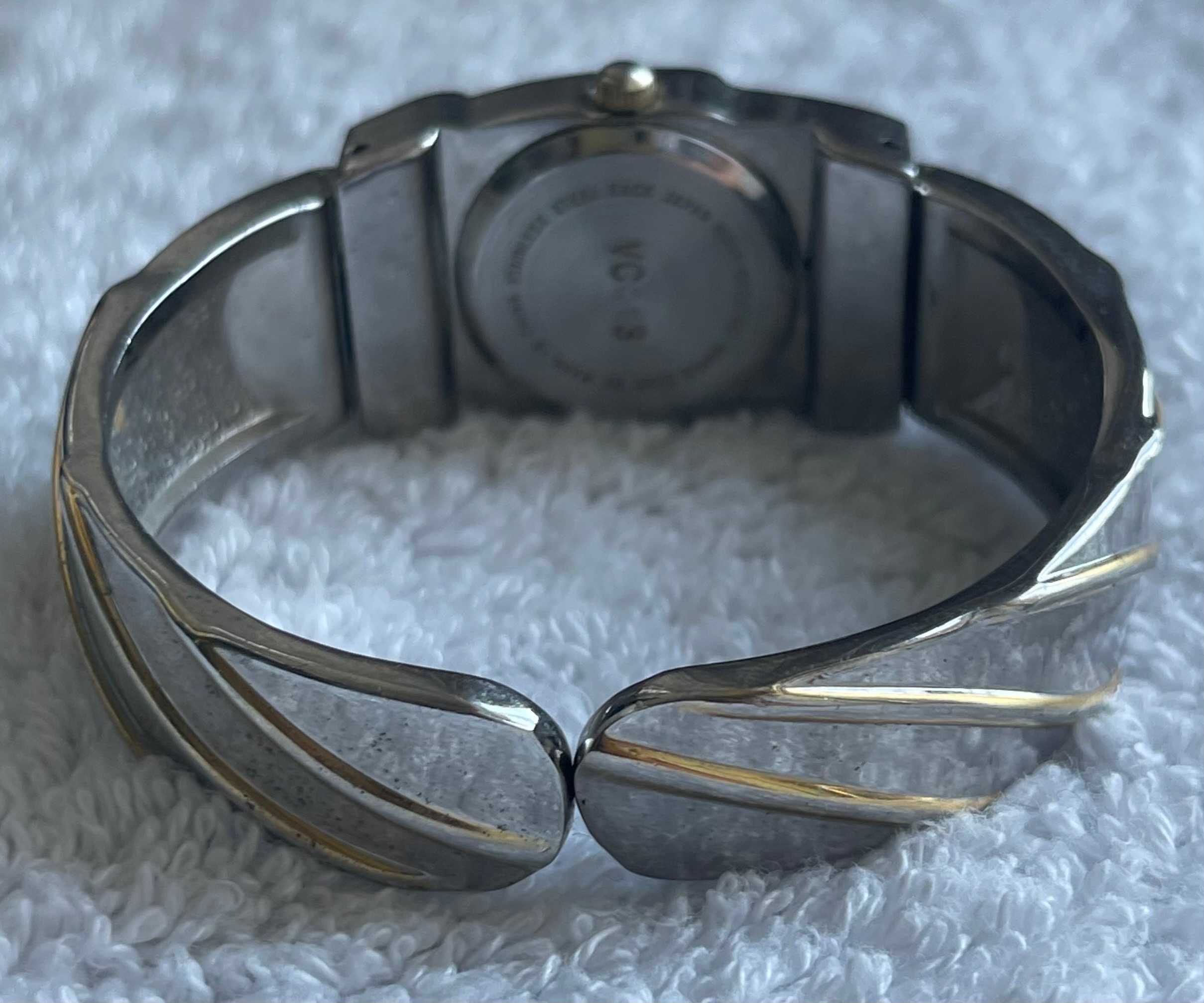 Vintage Jessica Two-Tone Bangle Watch VC413 (Needs Battery) - photo 2