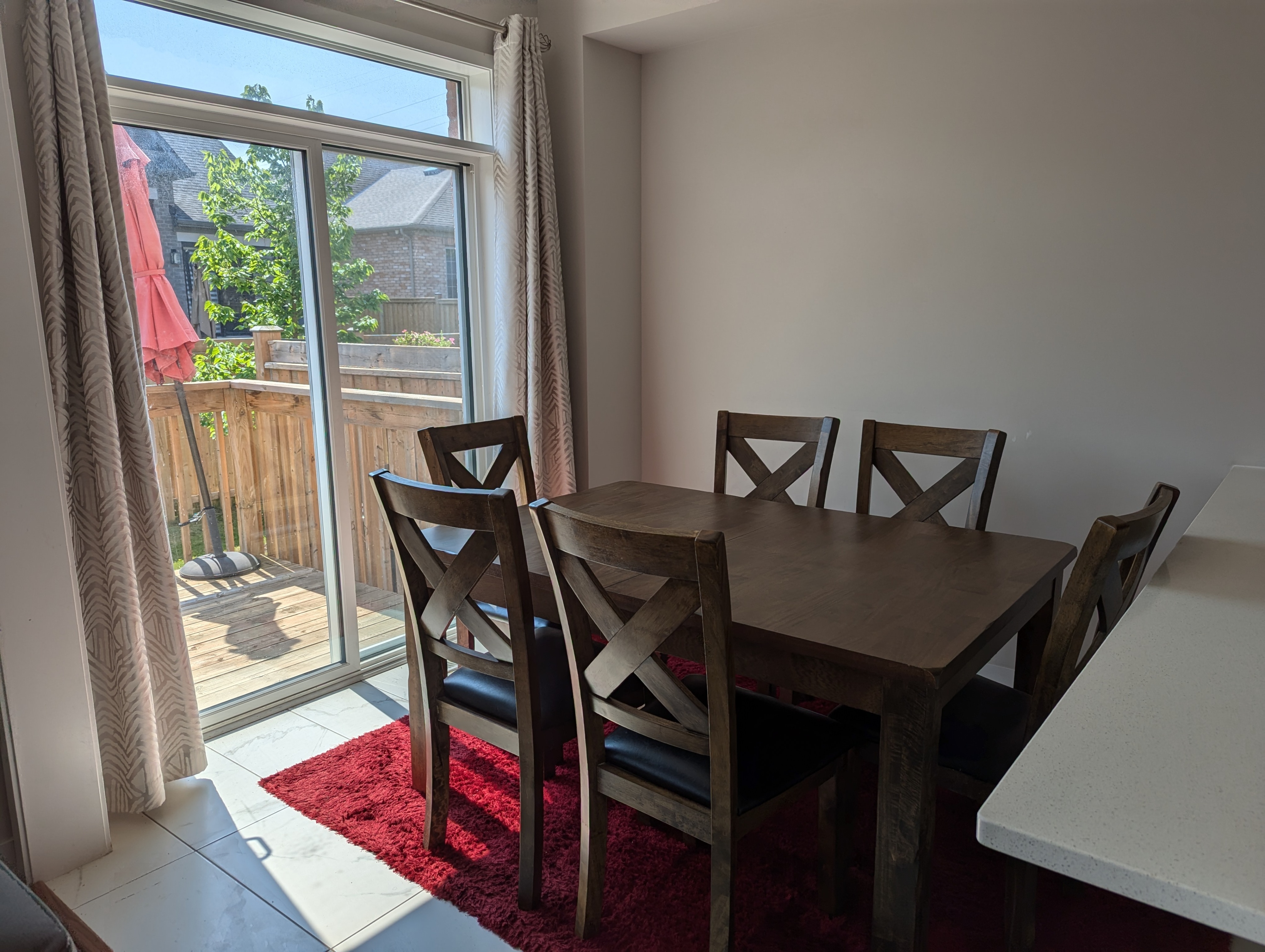 Dining Set with Table & 6 Chairs with Extension